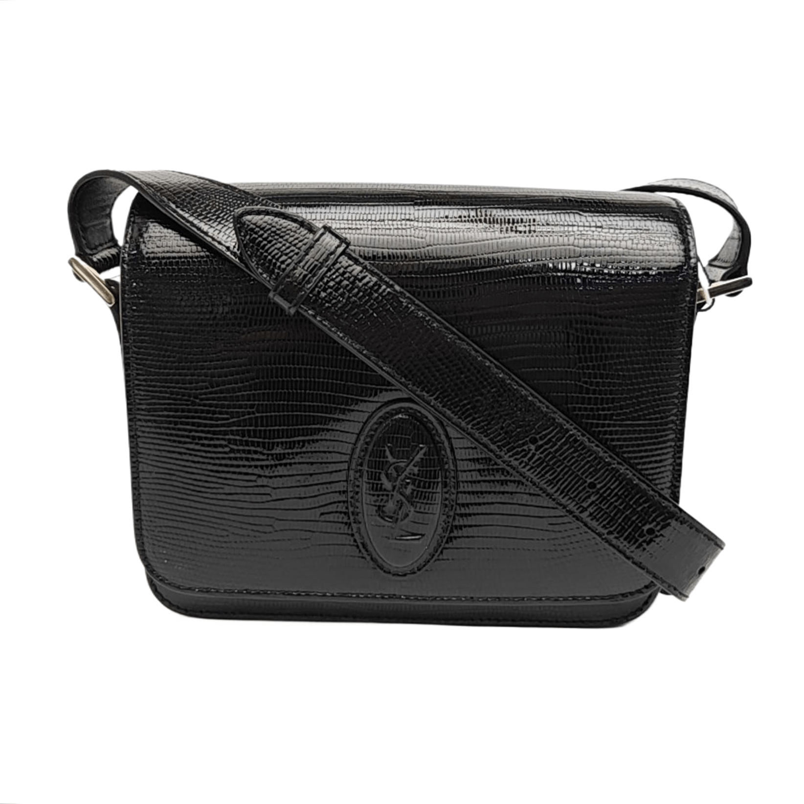 Saint Laurent Paris Saint Laurent LE 61 Lizard Embossed Shoulder Bag One Size Size ONE SIZE - 1 Thumbnail