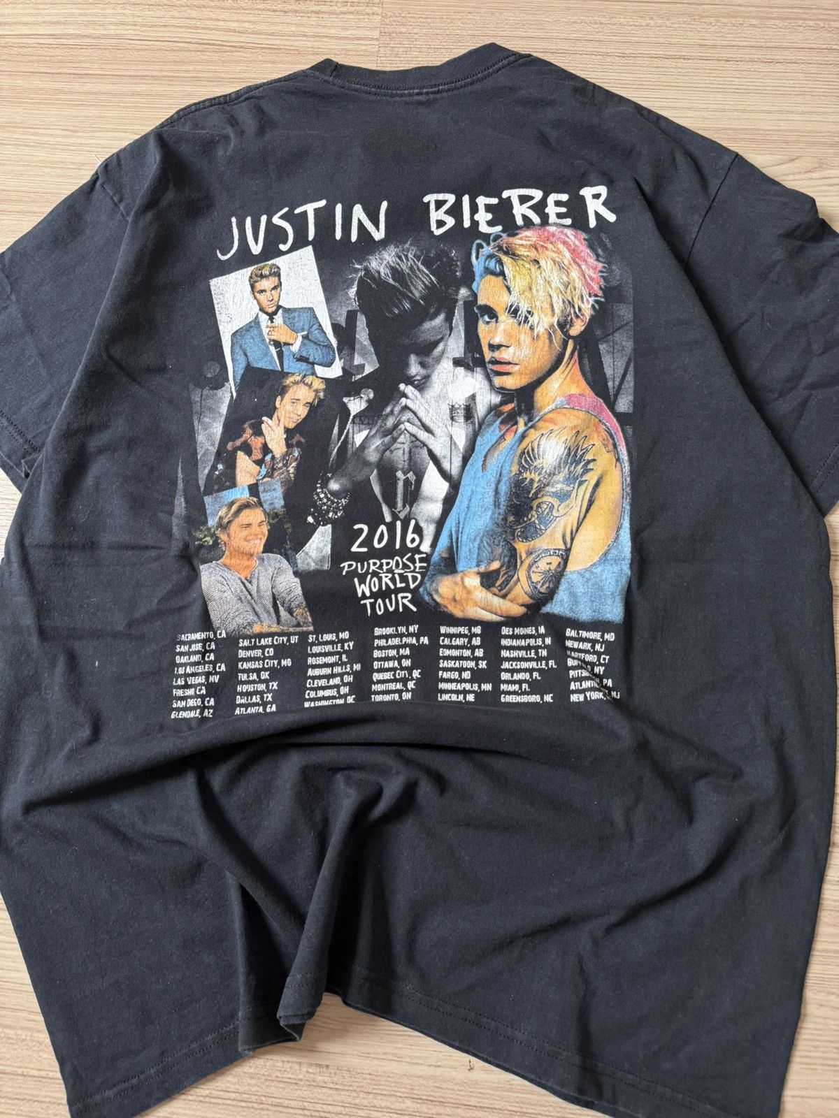 Band Tees × Rap Tees × Vintage Vintage Justin bieber tour t shirt Size US L / EU 52-54 / 3 - 6 Thumbnail