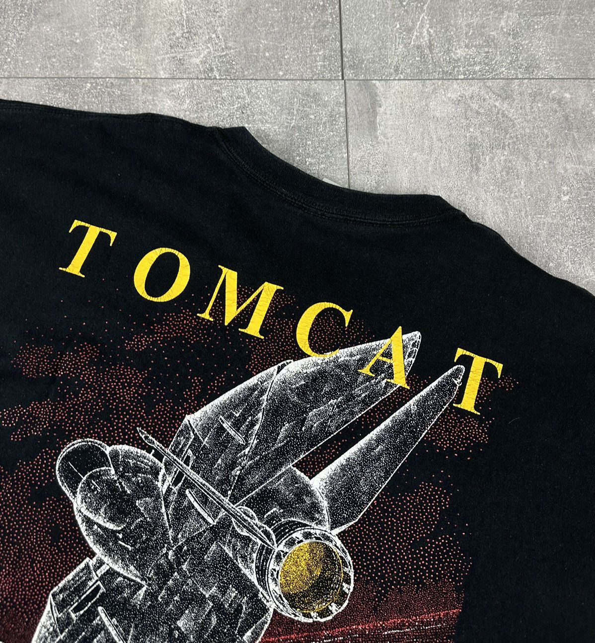 Gildan Vintage F-14 Tomcat Fighter Jet All Over Print Size US L / EU 52-54 / 3 - 13 Thumbnail