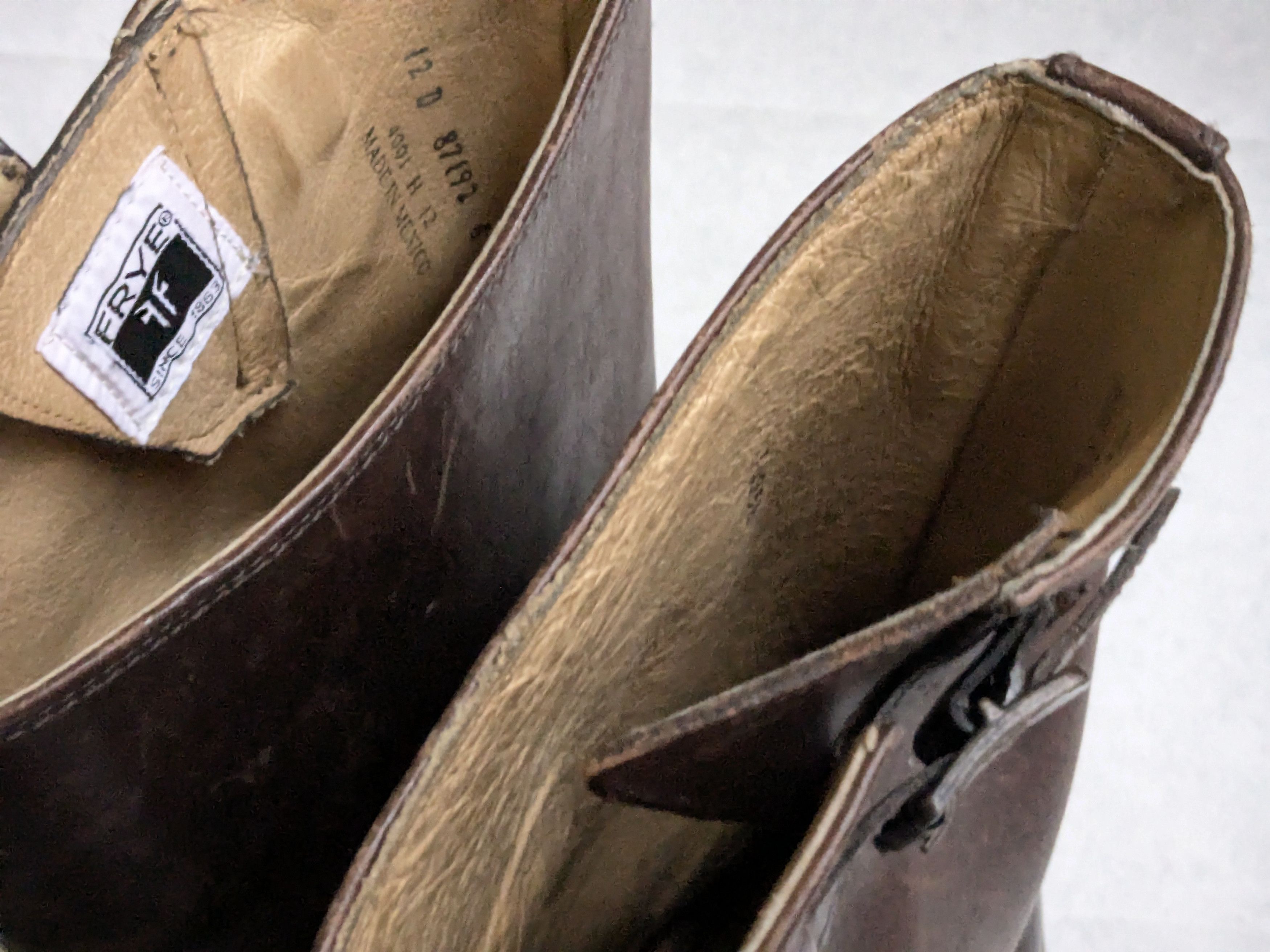 Frye Frye Engineer Boots Brown Leather 12 D Leather Buckle Size US 12 / EU 45 - 2 Thumbnail
