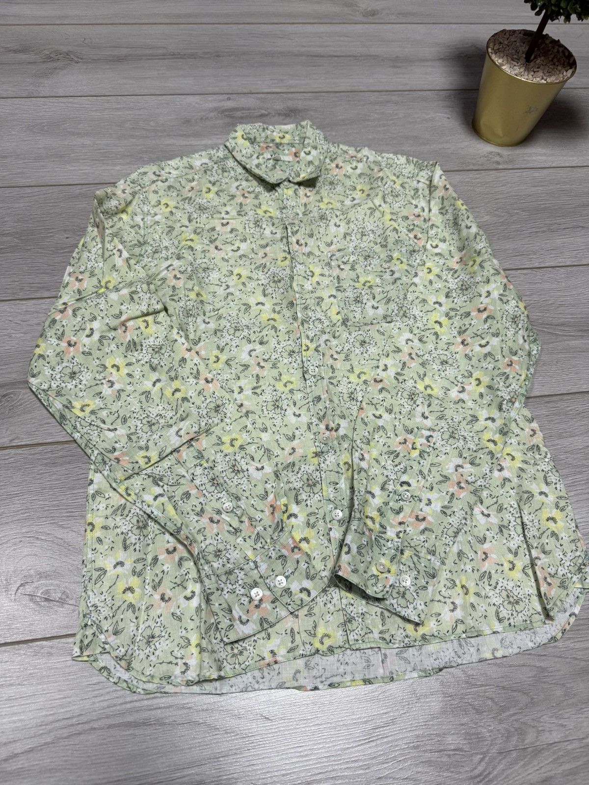 YMC YMC You Must Create linen flowers floral shirt buttons Size US M / EU 48-50 / 2 - 6 Thumbnail