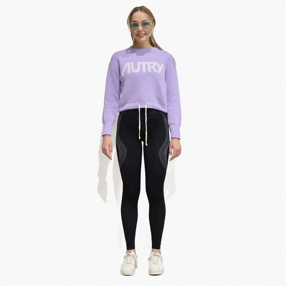 AUTRY o1y0725 Crewneck Sweater in Lilac Size S / US 4 / IT 40 - 6 Thumbnail