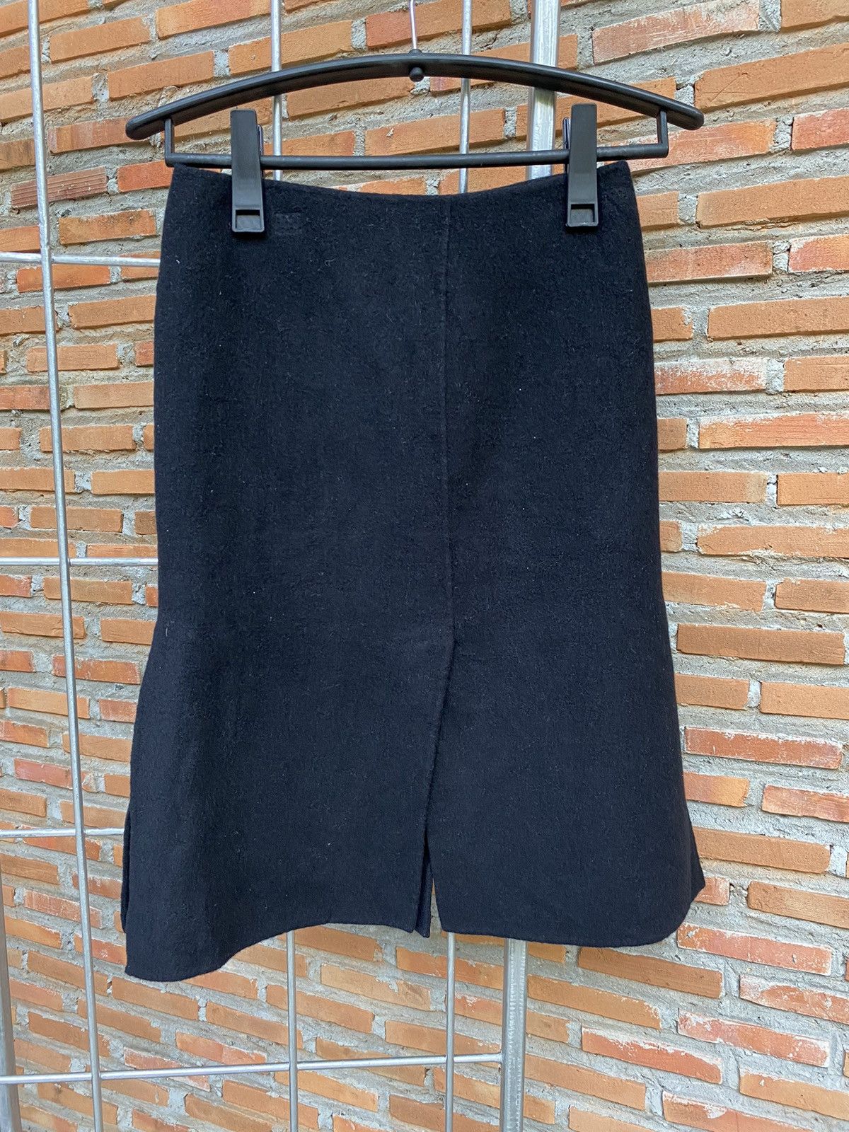 image of Dkny Sued Fux Skirt in Black, Women's (Size 26)