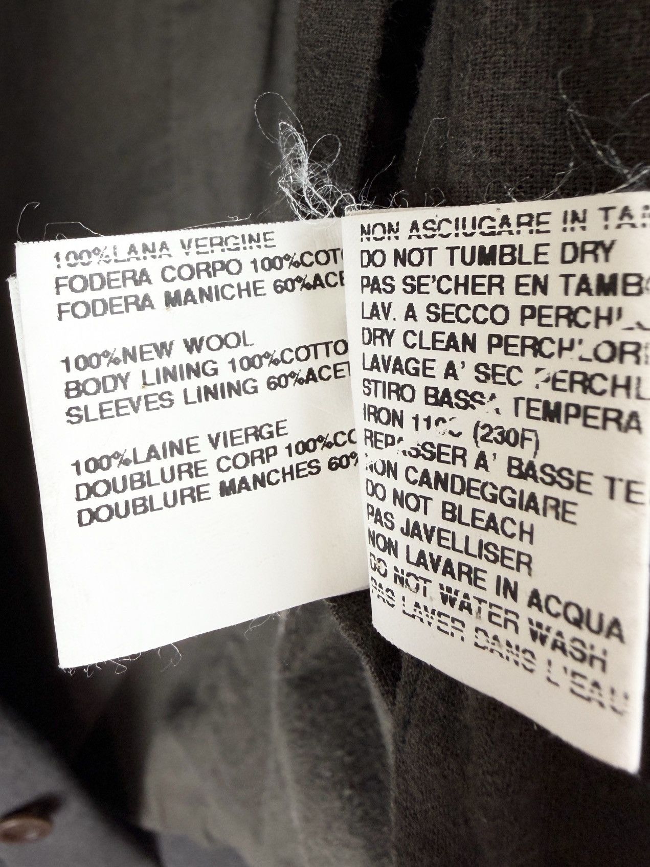 Rick Owens FW05 Rick Owens Moog Melton Wool Pointed Collar Jacket Olmar Size US XS / EU 42 / 0 - 10 Thumbnail