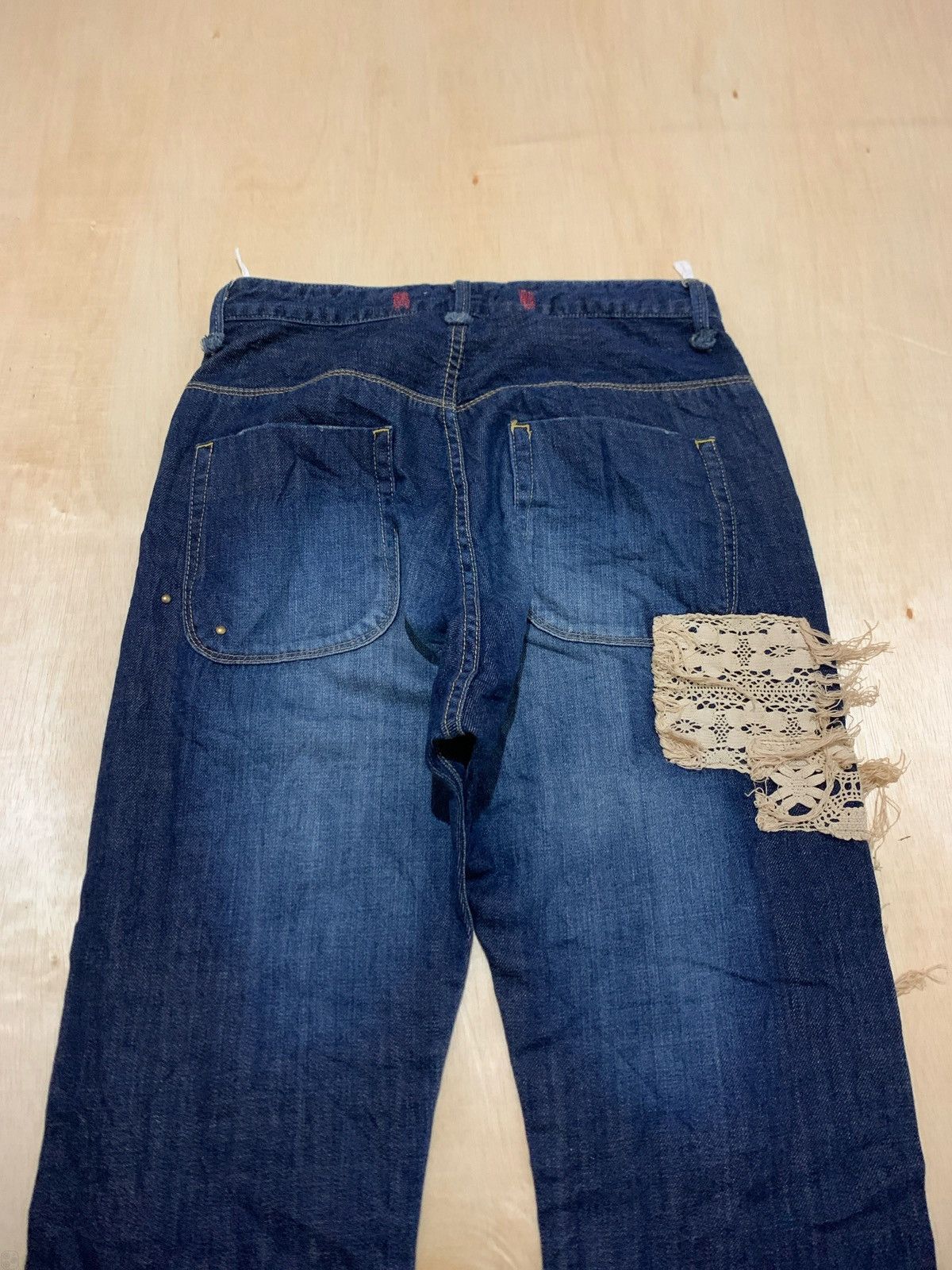 14th Addiction × If Six Was Nine × Japanese Brand Vintage Distressed Balcony and Bed Denim Jeans Size US 30 / EU 46 - 4 Thumbnail