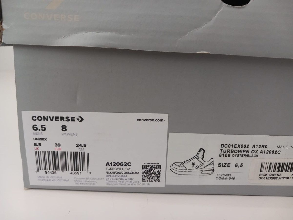 Rick Owens Drkshdw TURBOWPN LOW Size US 8 / IT 38 - 9 Thumbnail
