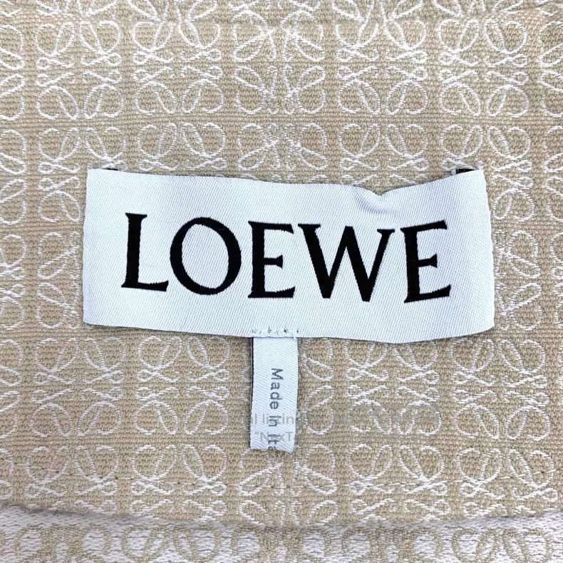 Loewe Loewe Light brown logo print cotton collar single-breasted Size S / US 4 / IT 40 - 6 Thumbnail