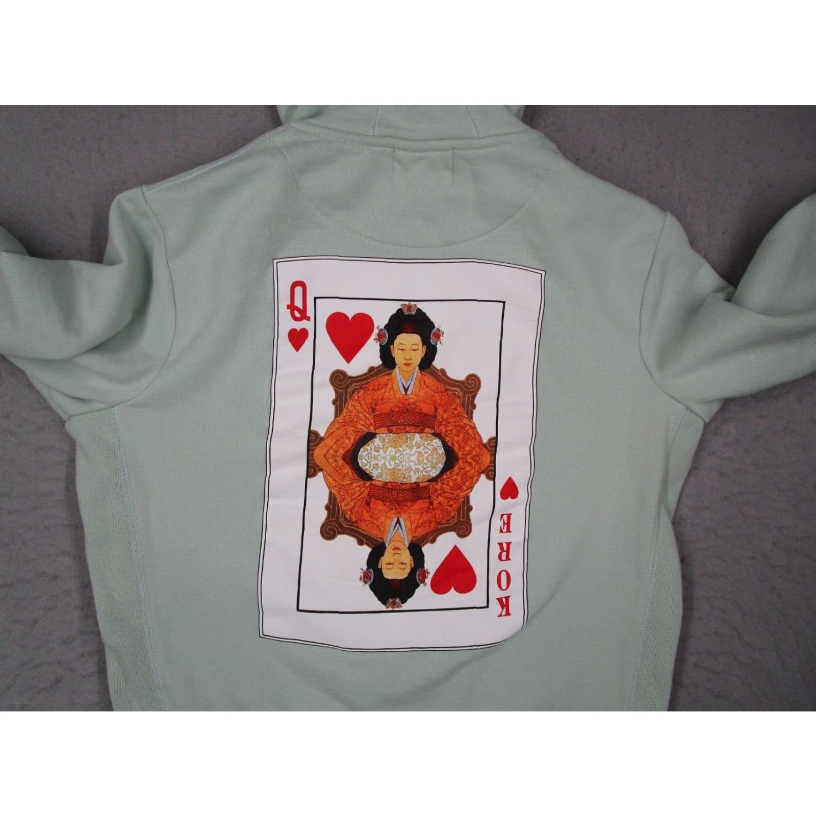 Vintage Kore Limited Women's Blue Full Zip Hoodie M Queen of Hearts Organic Korea / Activewear / Hooded / Logo / All Seasons / Fall Spring Summer Winter Size M / US 6-8 / IT 42-44 - 5 Thumbnail