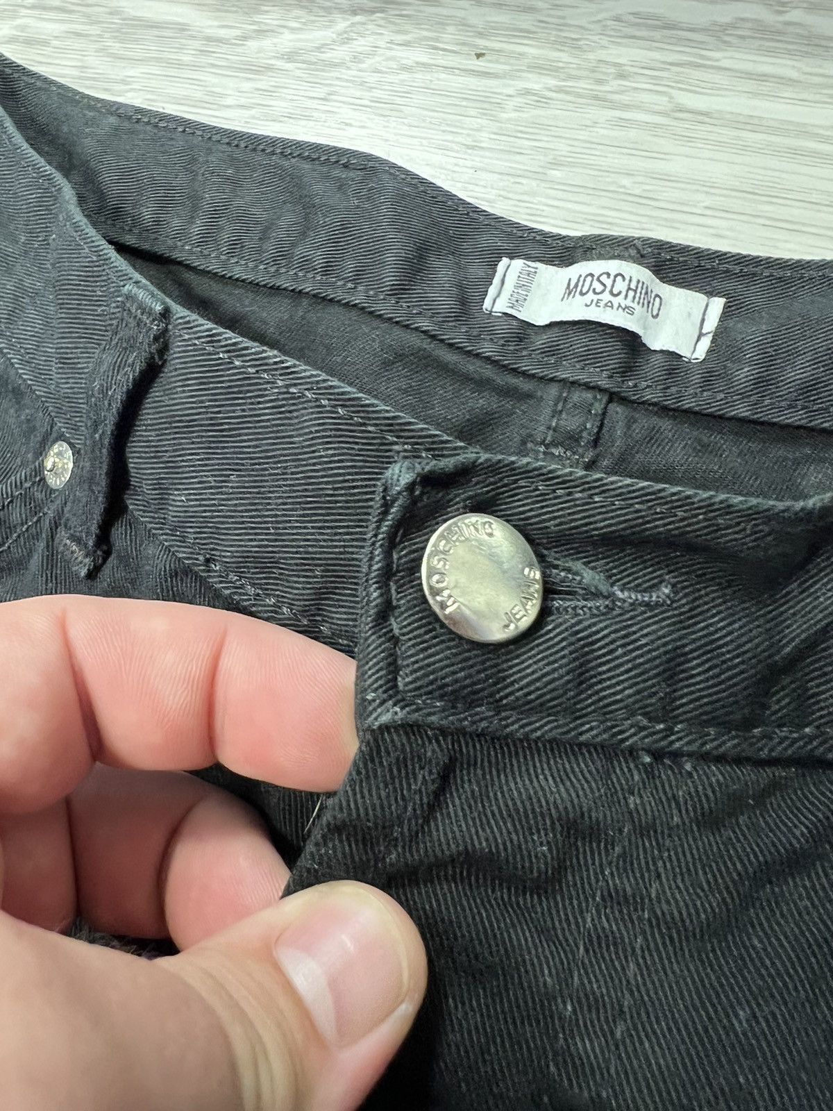 Moschino × Vintage Vintage Moschino Jeans Black Denim Pants Size US 31 - 8 Thumbnail