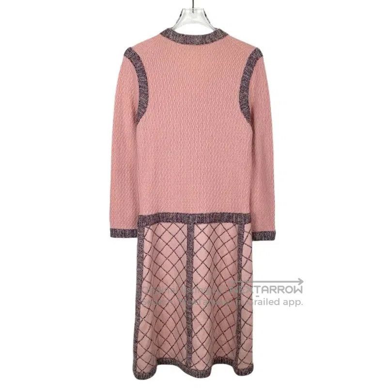 Chanel Chanel Pink Cashmere Blend Dress for Women . Size S / US 4 / IT 40 - 2 Thumbnail