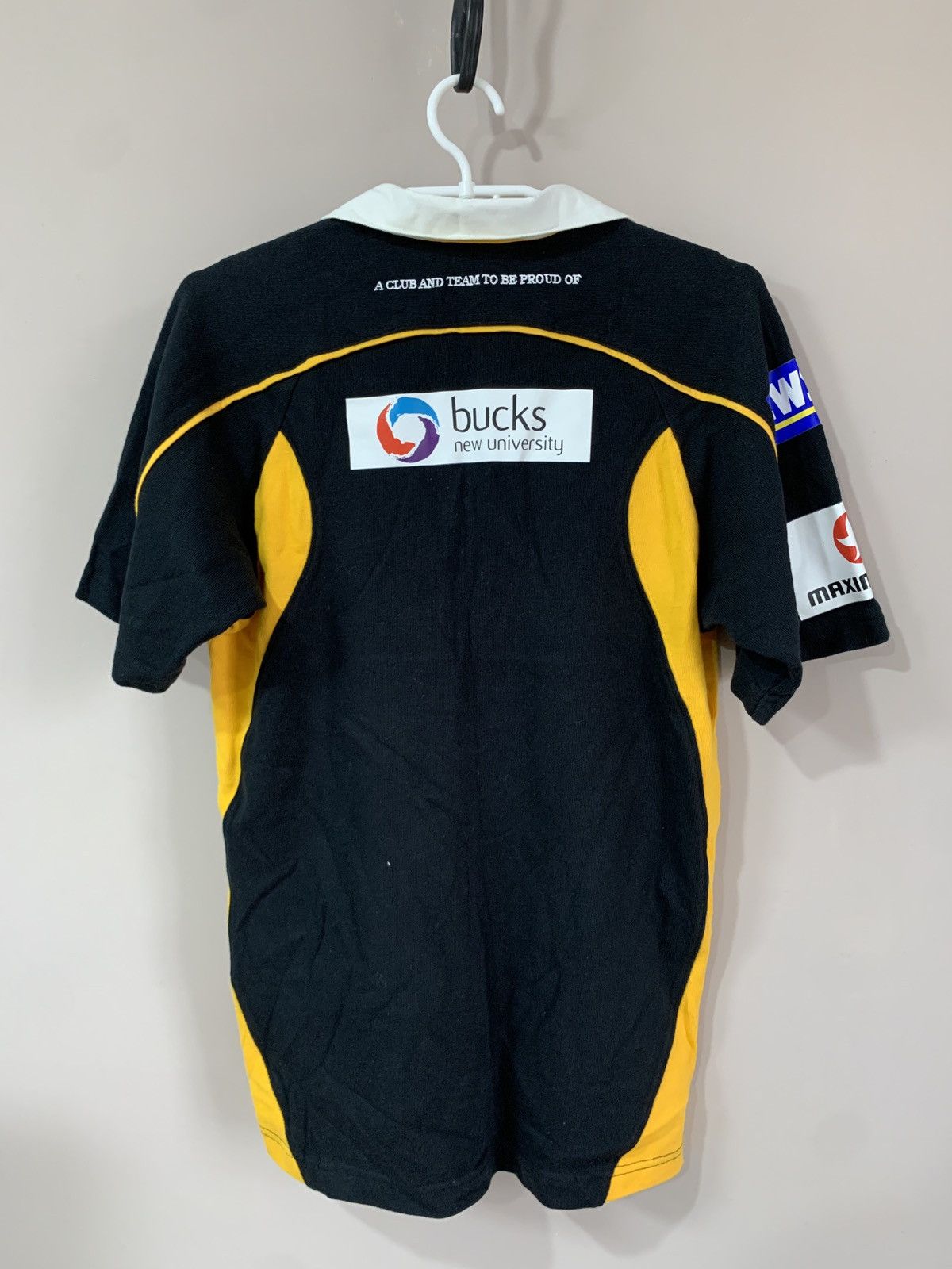 Canterbury of New Zealand × Vintage Wasps London 2007/08 Home Rugby Union Shirt Canterbury Retro Size US S / EU 44-46 / 1 - 2 Thumbnail