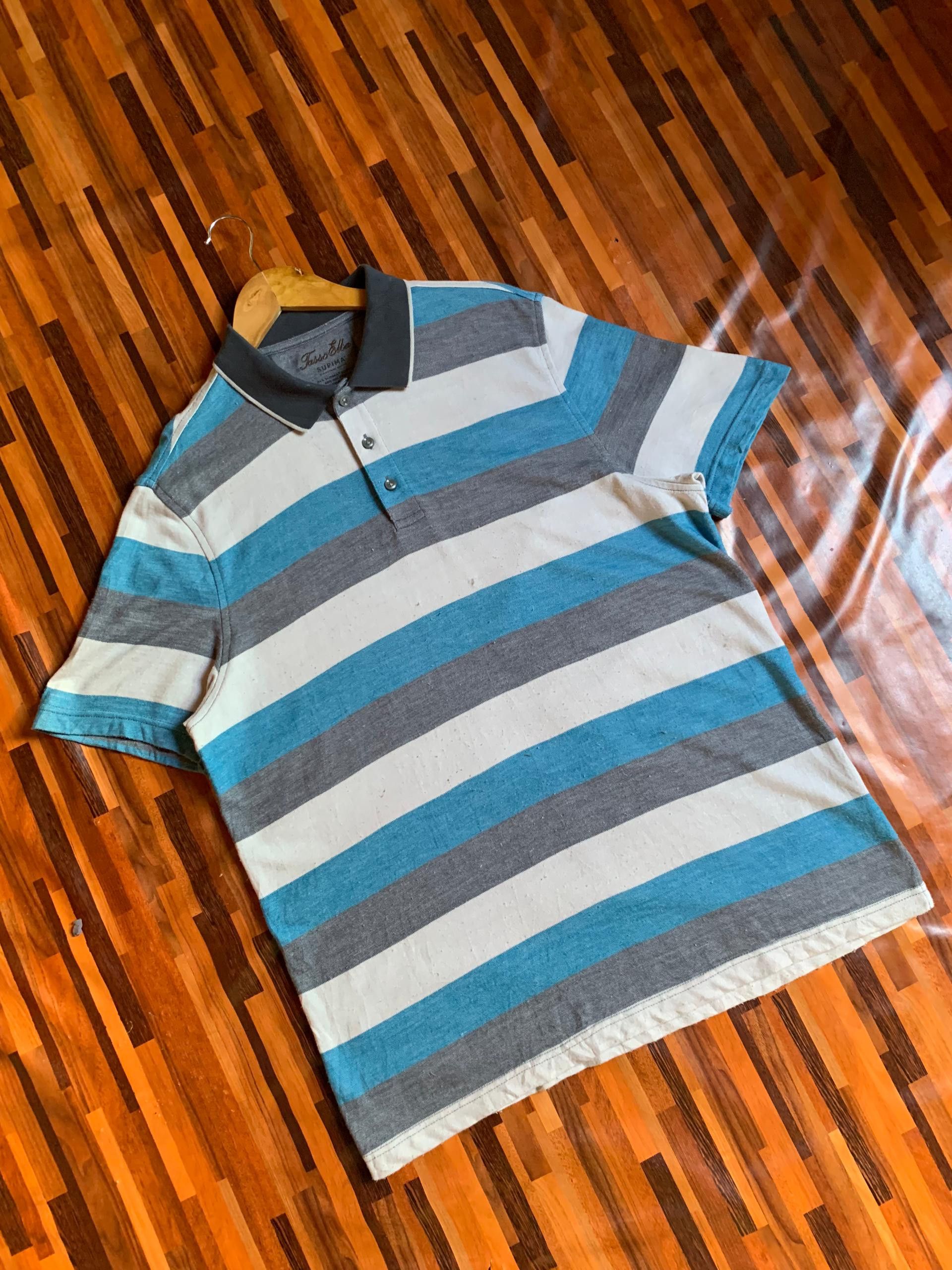 Tasso Elba Supima Cotton Button Shirt Men's L