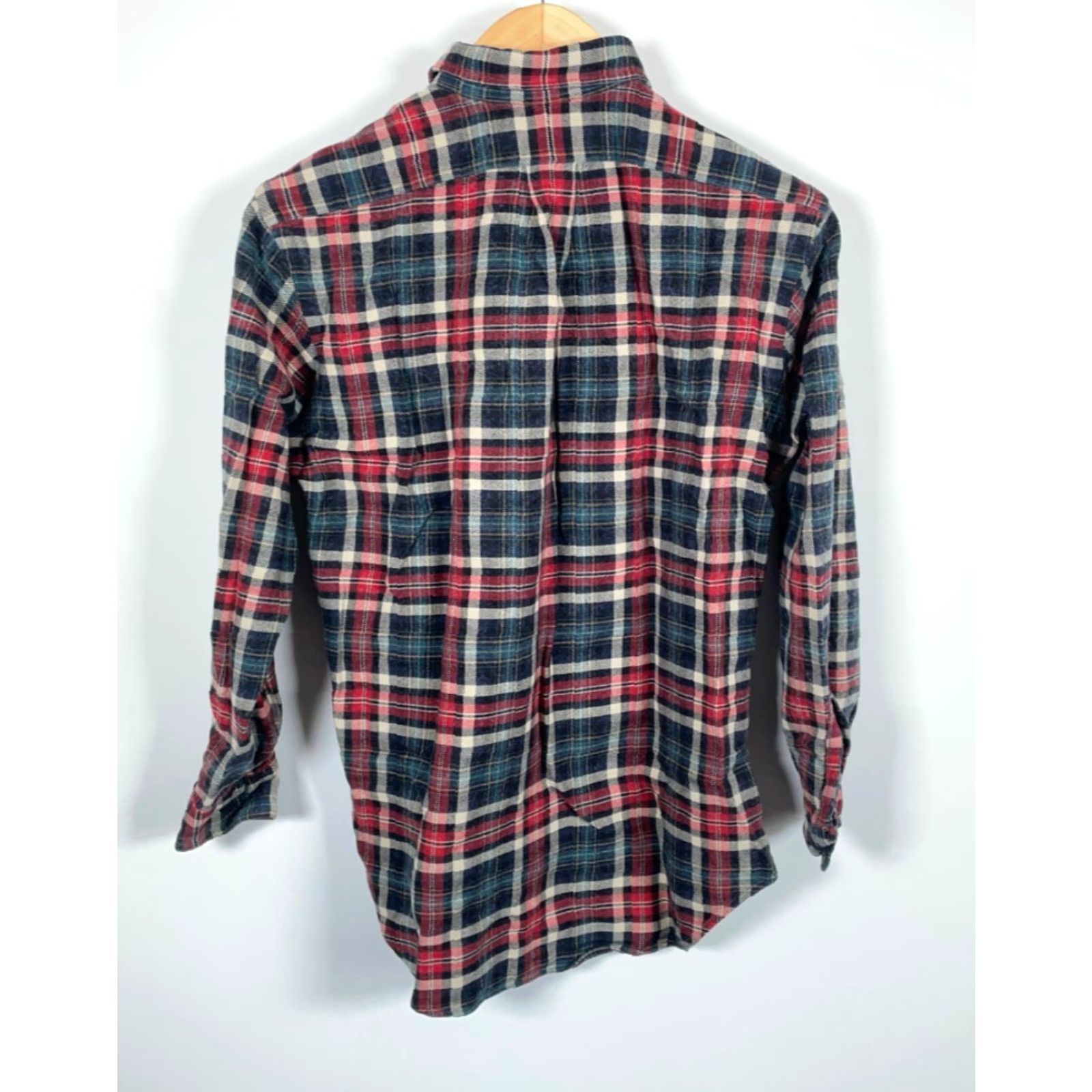 Polo Ralph Lauren Polo Ralph Lauren Shirt Plaid Flannel Wool Silk Blend Button-Up Long Sleeve Men Medium Red Blue Casual Workwear 90s Grunge Retro Vintage N/A Size US M / EU 48-50 / 2 - 2 Thumbnail