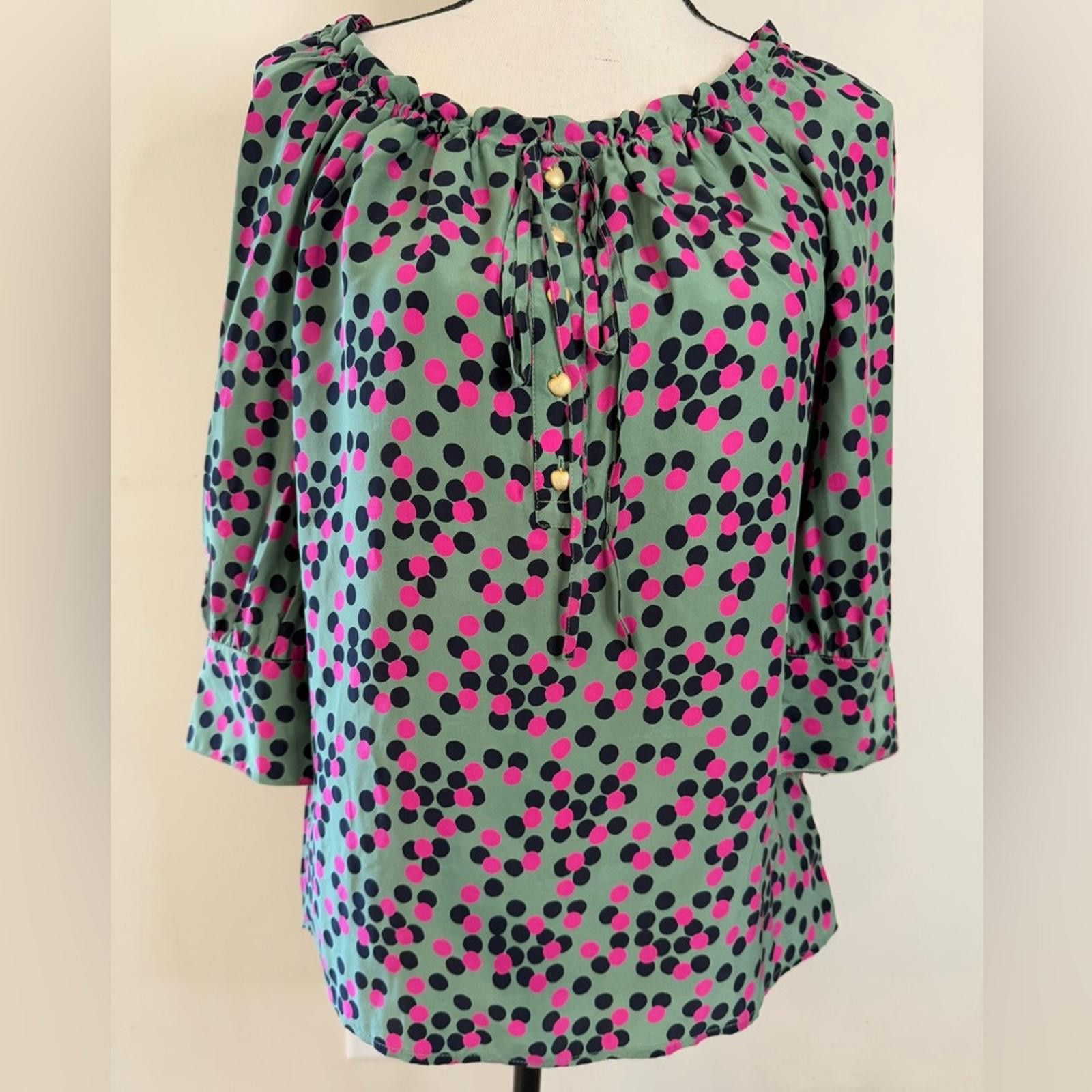 Juicy Couture Jeans Juicy Couture polka dot top Apple buttons SZ S/M Size M / US 6-8 / IT 42-44 - 1 Thumbnail