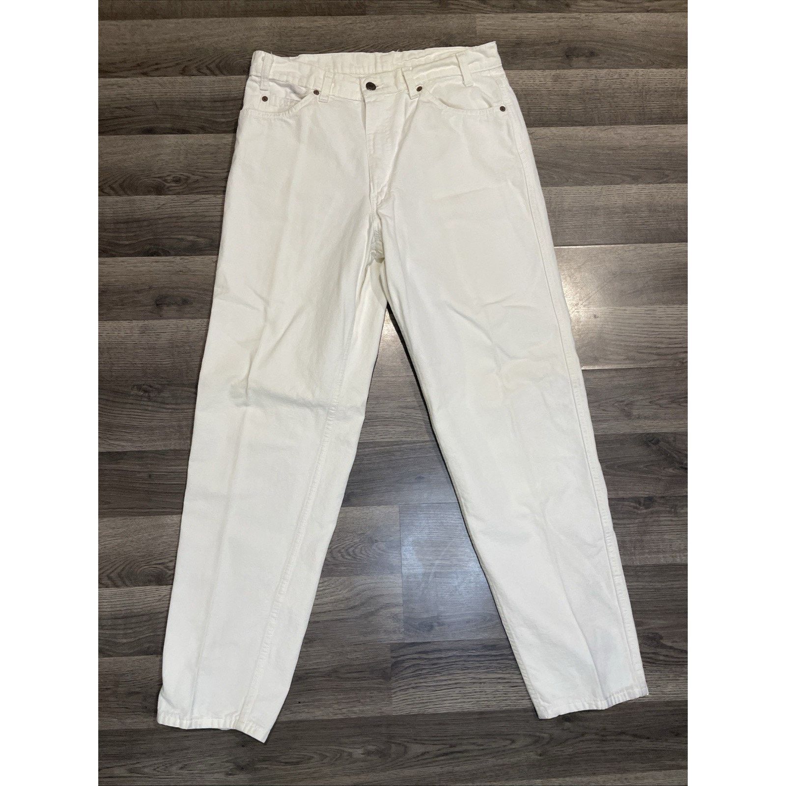 Levi's Vintage 1960s White W/White Tab Levi Strauss Jeans 34x32 Size US 34 / EU 50 - 1 Thumbnail