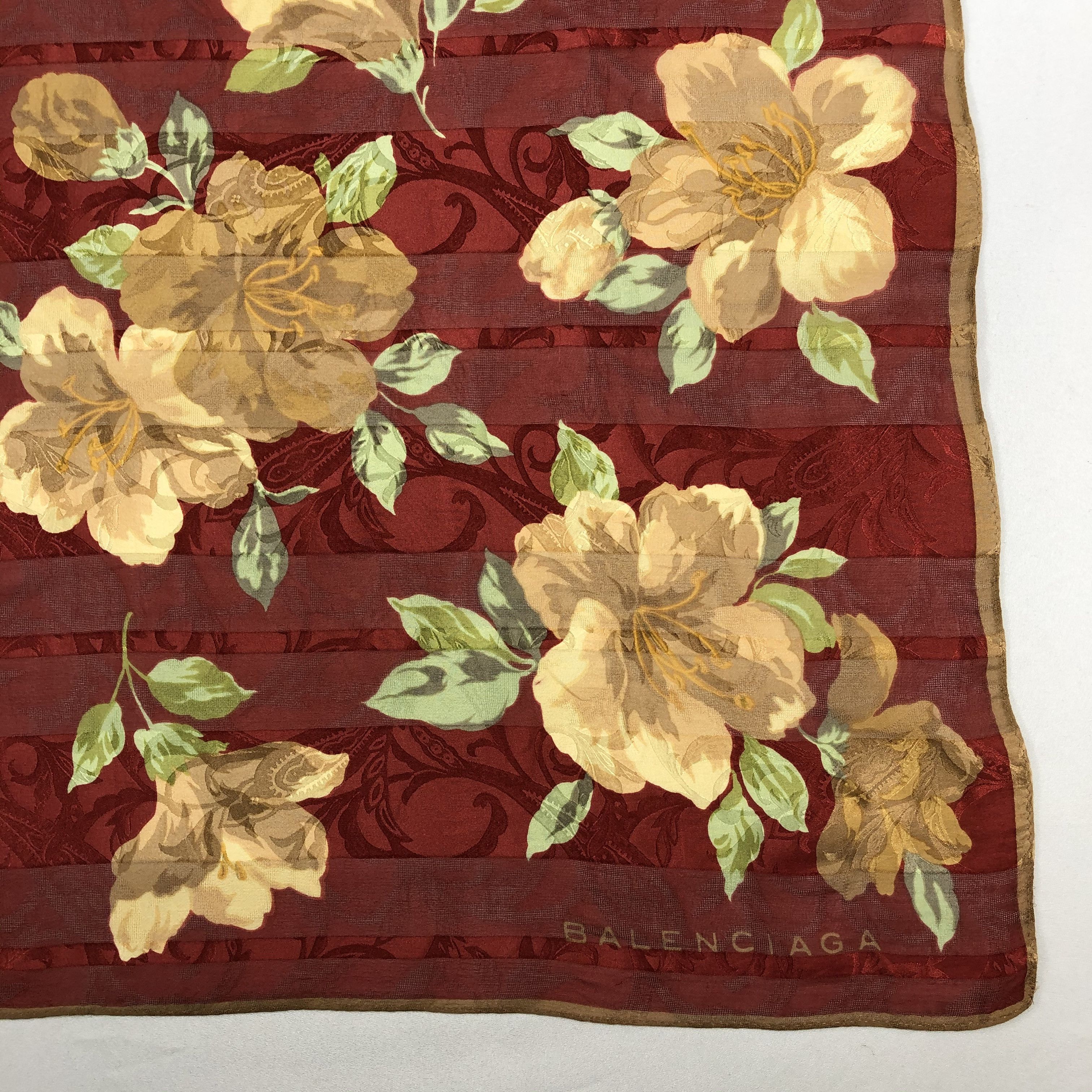 Vintage Vintage Balenciaga Silk Scarf Size ONE SIZE - 4 Thumbnail