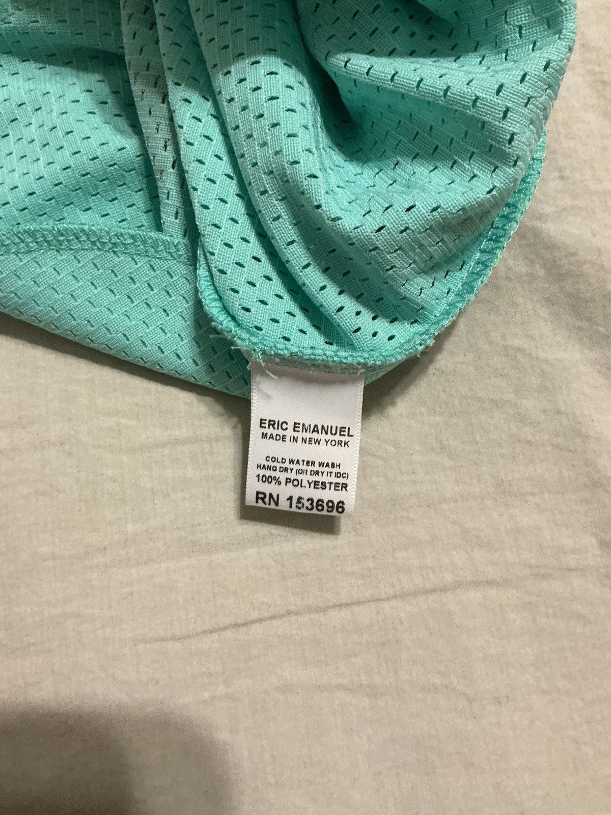 Eric Emanuel Eric Emanuel tiffany blue mesh shorts with white EE. medium Size US 32 / EU 48 - 4 Thumbnail
