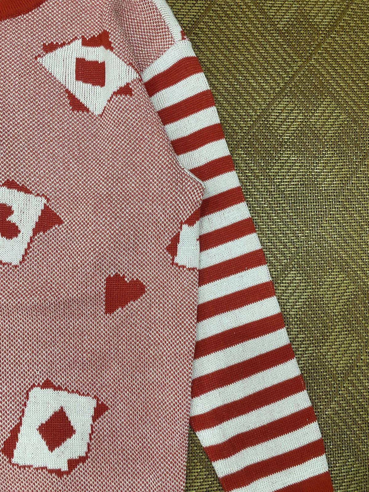 Givenchy [ARCHIVE] GIVENCHY LIFE "Playing Card" Intarsia Knit Sweater Size US S / EU 44-46 / 1 - 3 Thumbnail
