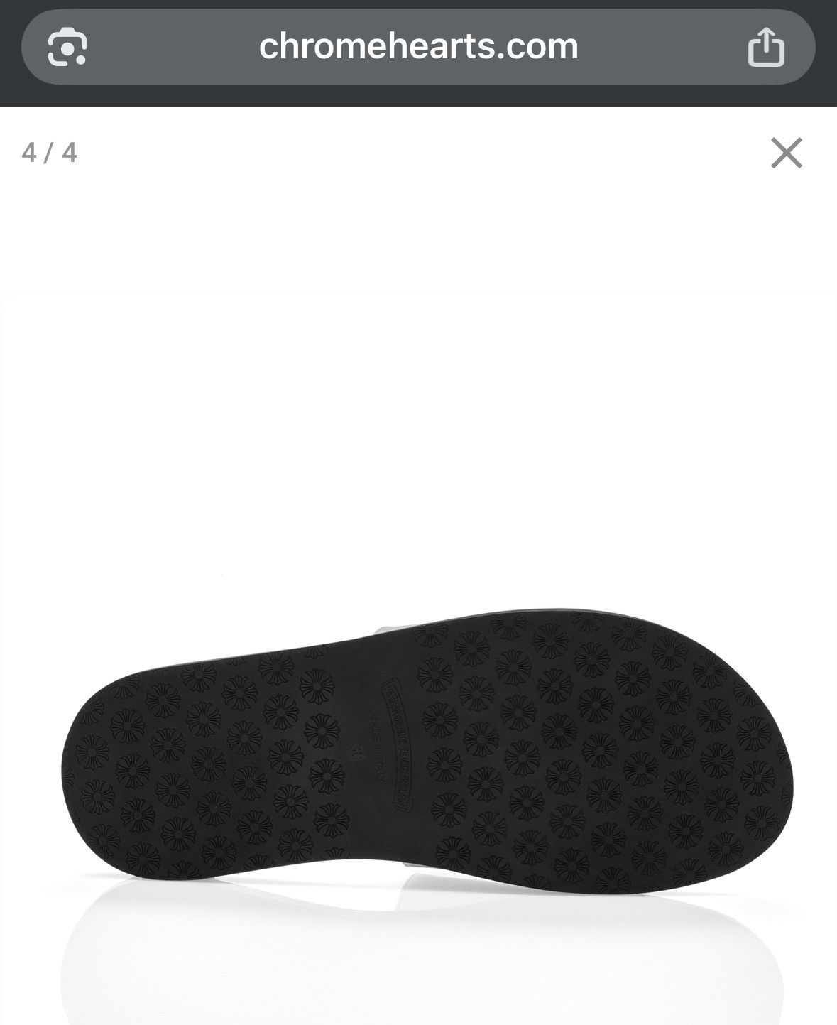 Chrome Hearts Chrome hearts white leather ch plus patch slippers size 41 Size US 8 / EU 41 - 6 Thumbnail