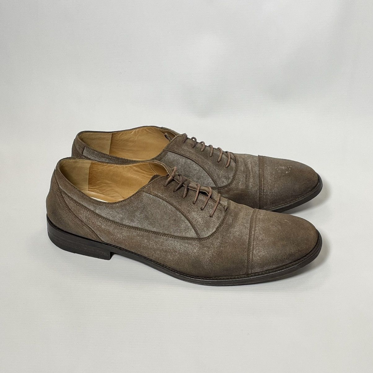 Maison Margiela ‘Mould’ Effect Suede Oxford Shoes Size US 11 / EU 44 - 4 Thumbnail