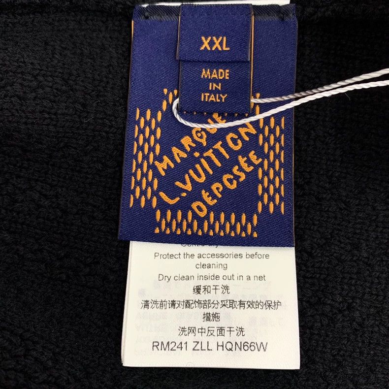 Louis Vuitton Louis Vuitton 24 Fei-Dong co-branded black logo cotton and Size US XXL / EU 58 / 5 - 7 Thumbnail