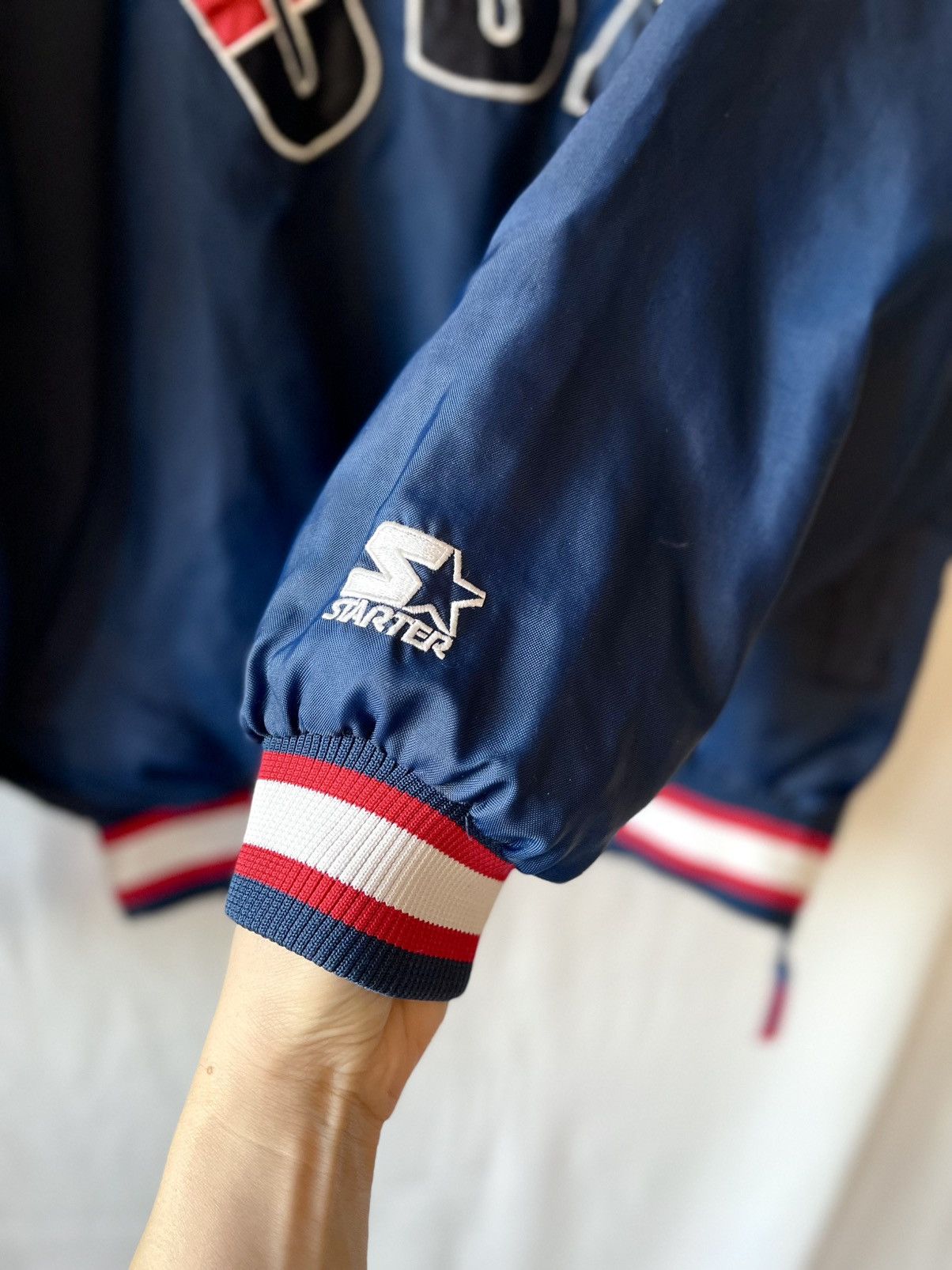 Starter Sweatshirt jacket vintage 90s. L Starter blue windbreaker Size US L / EU 52-54 / 3 - 4 Thumbnail