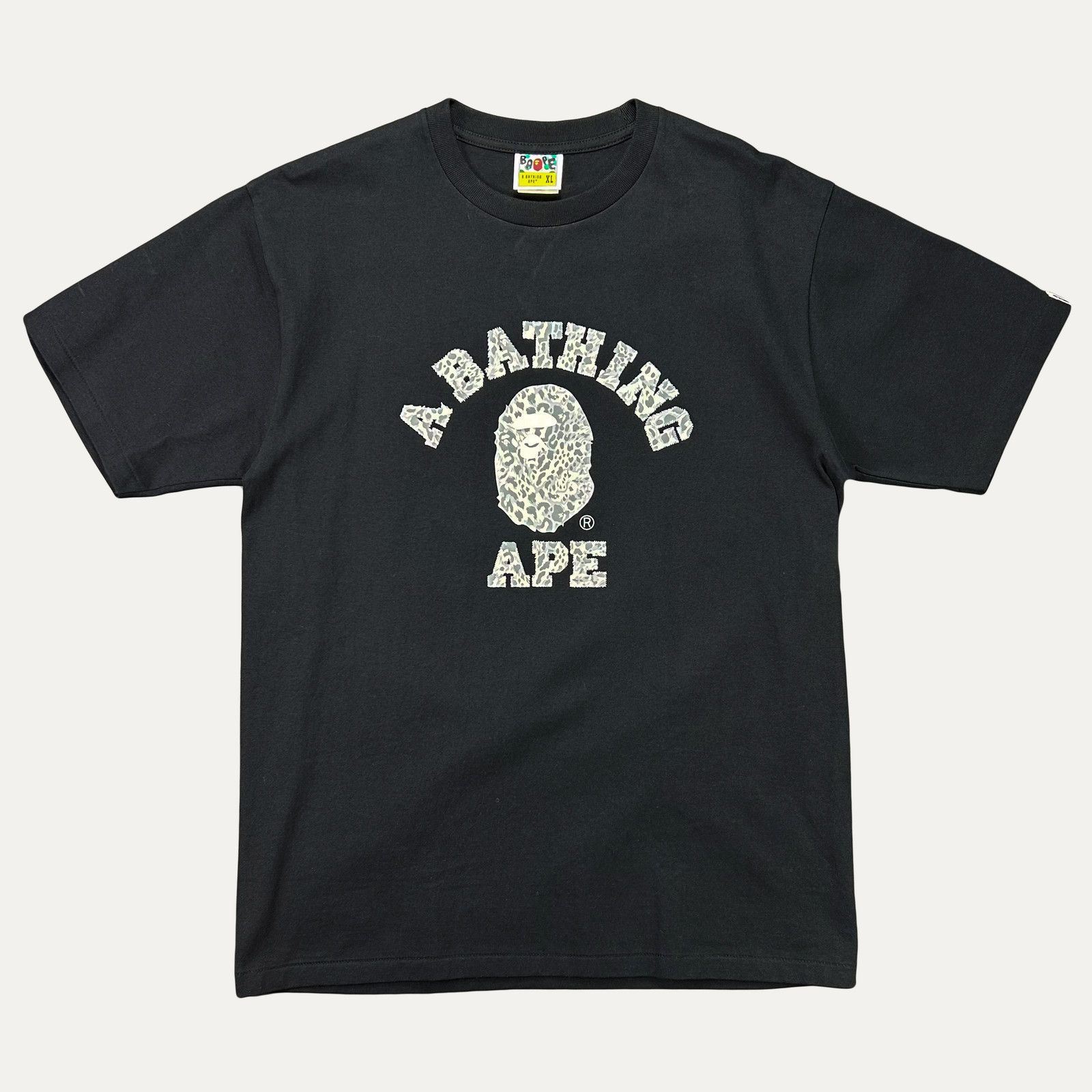 Bape Bape Wild Leopard Pattern College T-Shirt Size US XL / EU 56 / 4 - 1 Thumbnail