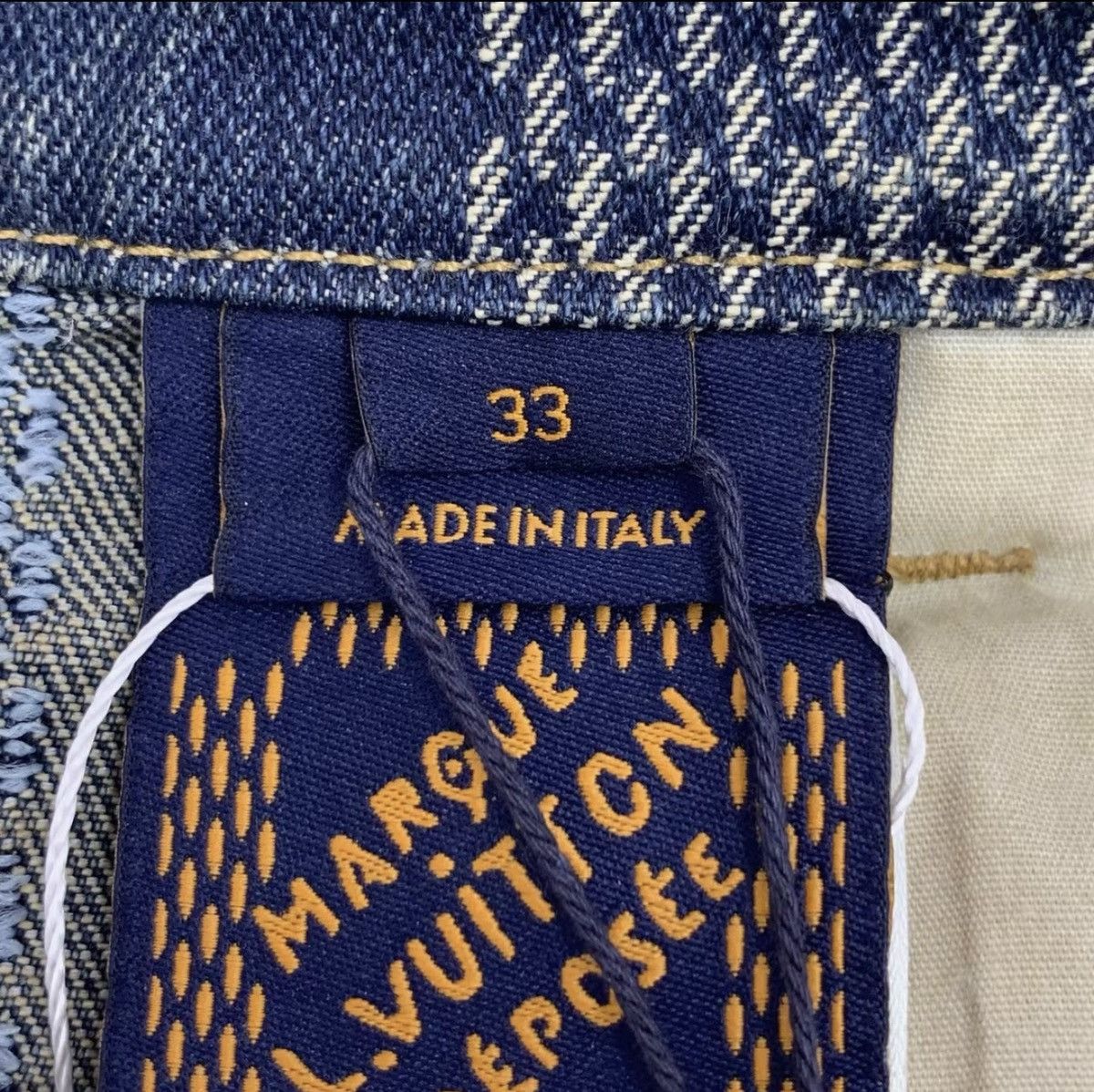 Louis Vuitton Louis Vuitton 33 Damier Denim Skate Pants Dark Blue Size US 33 - 8 Thumbnail