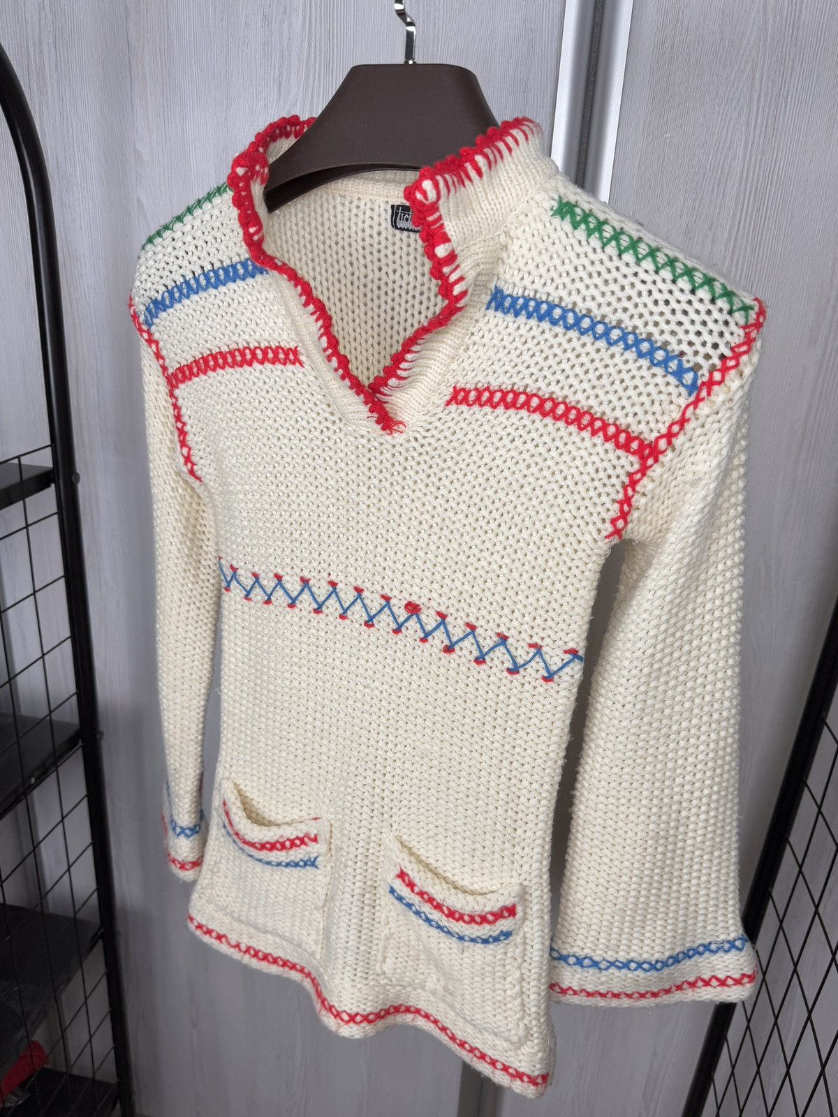 Other Tictac vintage vintage ivory patterned sweater size 38 Size XS / US 0-2 / IT 36-38 - 7 Thumbnail