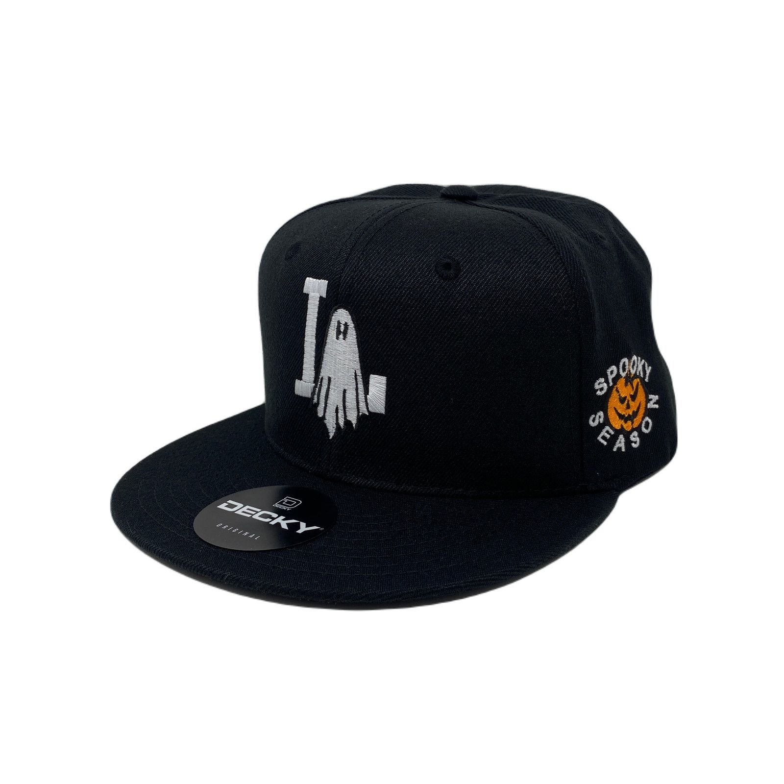 Other Los Angeles LA Ghost Halloween Snapback Hat All Black Size ONE SIZE - 2 Thumbnail