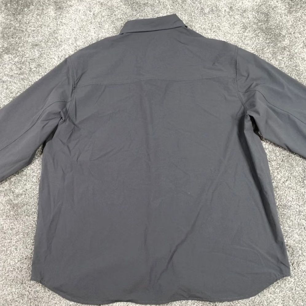 Arket ARKET Shirt Black Size Large Chore Utility Worker Men's Snap Buttons Poly Size US L / EU 52-54 / 3 - 2 Thumbnail