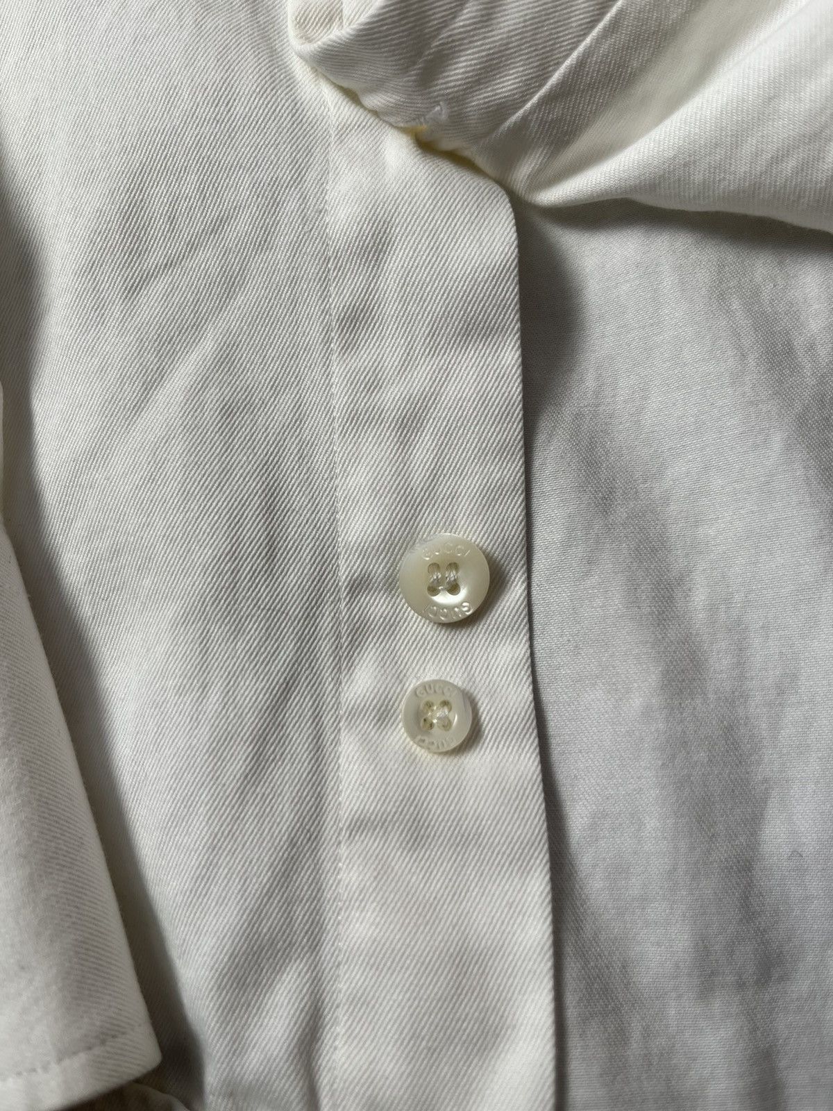 Gucci Gucci White Shirts Collar “Gucci” size 41 Size US XS / EU 42 / 0 - 8 Thumbnail