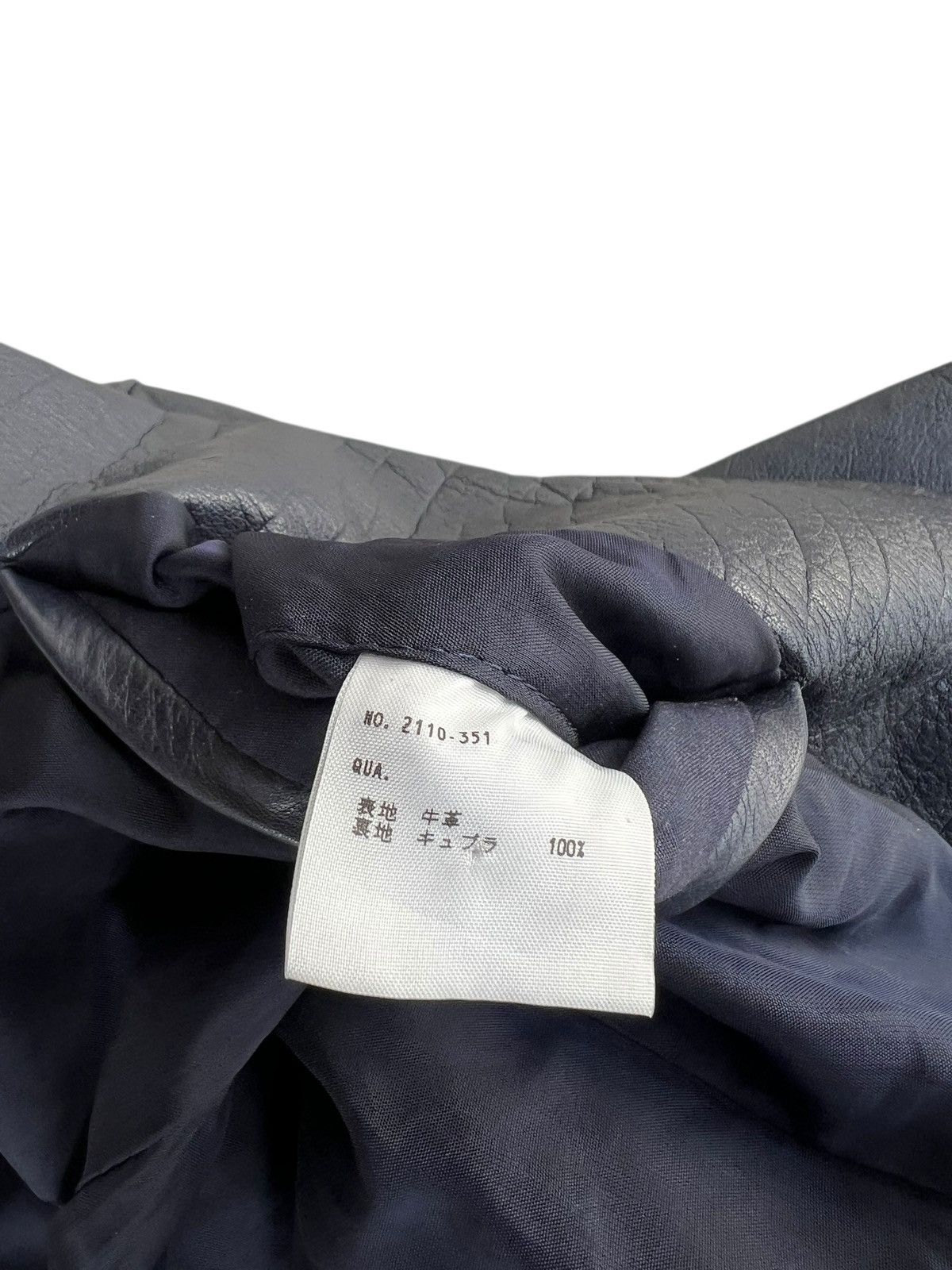 Lad Musician Lad Musician Patina Stains Dark Blue Leather Jacket Size US S / EU 44-46 / 1 - 15 Thumbnail