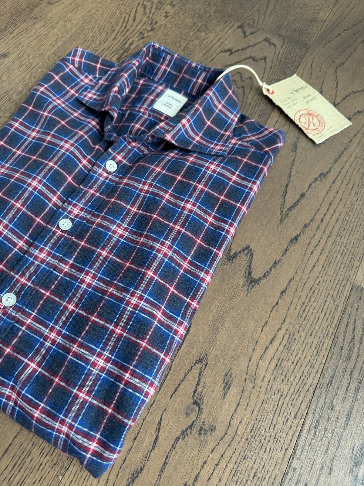 Ring Jacket Elento by Ring Jacket Japan Made Mens Cotton Check Shirt Size US S / EU 44-46 / 1 - 14 Thumbnail