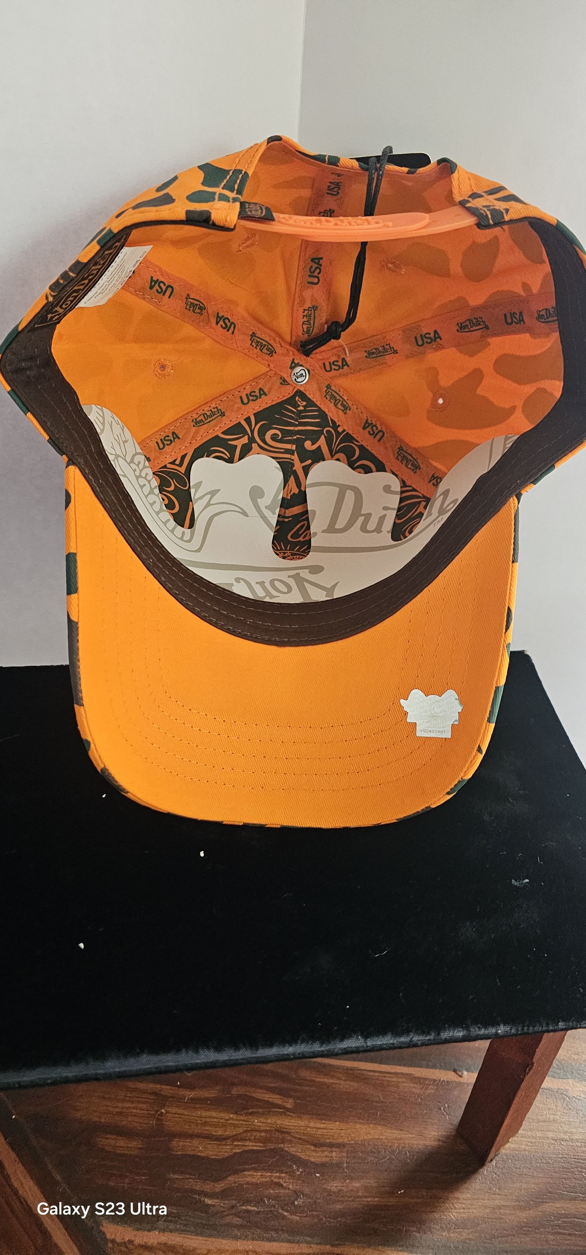 Von Dutch ORANGE CAMOUFLAGE VON DUTCH TRUCKER STYLE Size ONE SIZE - 10 Thumbnail