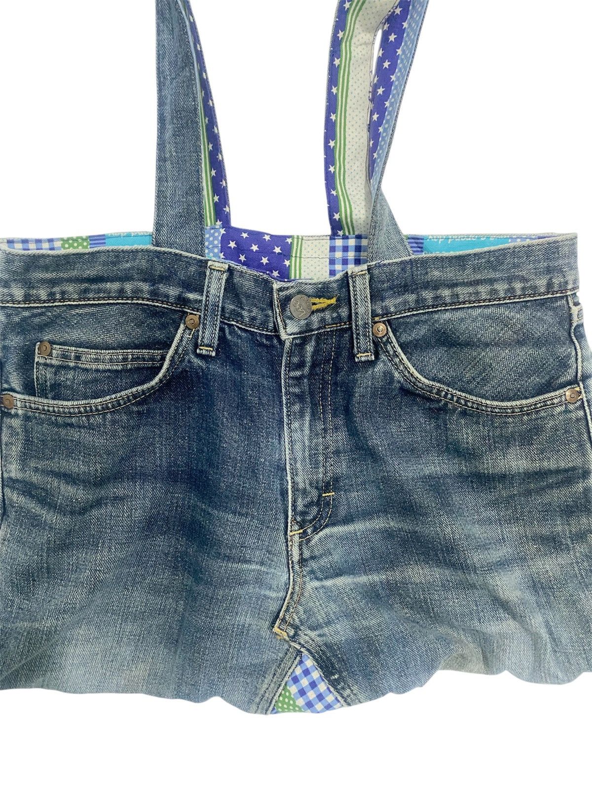 Handmade × Lee × Vintage Lee Custom Denim Jeans Shoulder Bag Size ONE SIZE - 4 Thumbnail