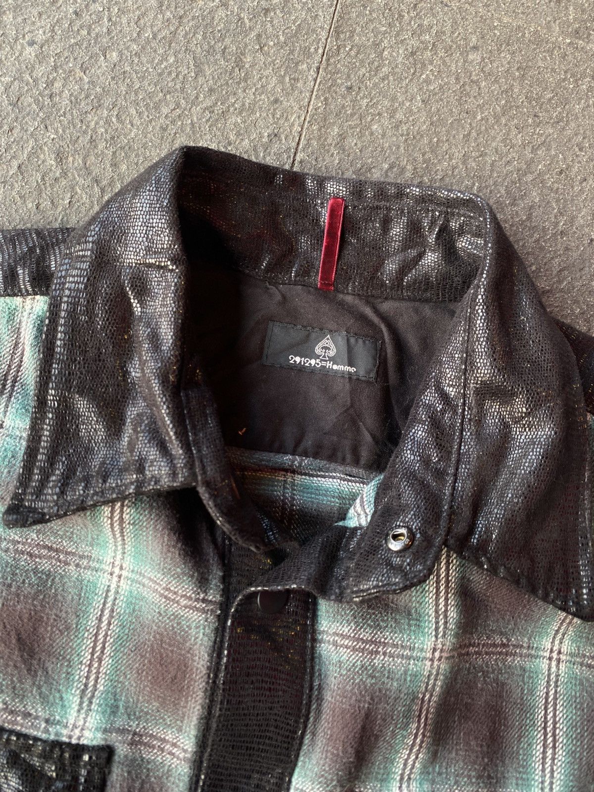 291295=Homme 291295=Homme Snake Skin Flannel Snap Button Size US L / EU 52-54 / 3 - 7 Thumbnail