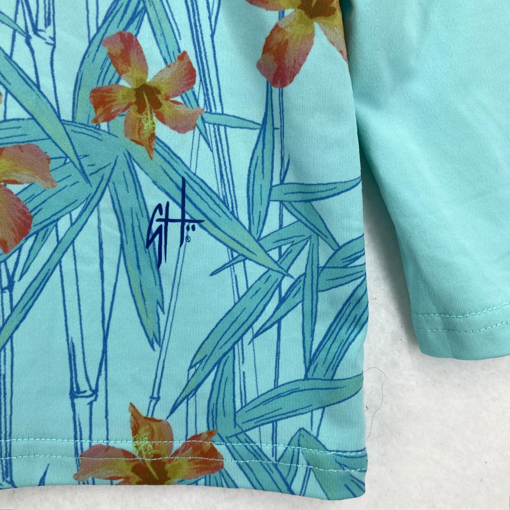 Guy Harvey Guy Harvey Shirt Womens Large Hibiscus Tribe Long Sleeve UPF 30+ Outdoor Fishing Shirt Size L / US 10 / IT 46 - 7 Thumbnail