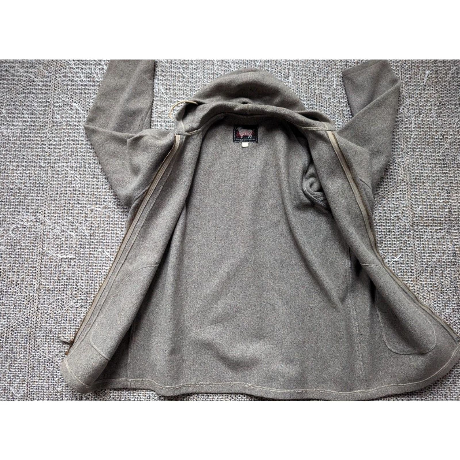 Vintage VINTAGE Woolrich Hoodie Jacket Mens M Gray Wool Hooded Full Zip 1950s 1960s Fleck Woolwear Size US M / EU 48-50 / 2 - 3 Thumbnail
