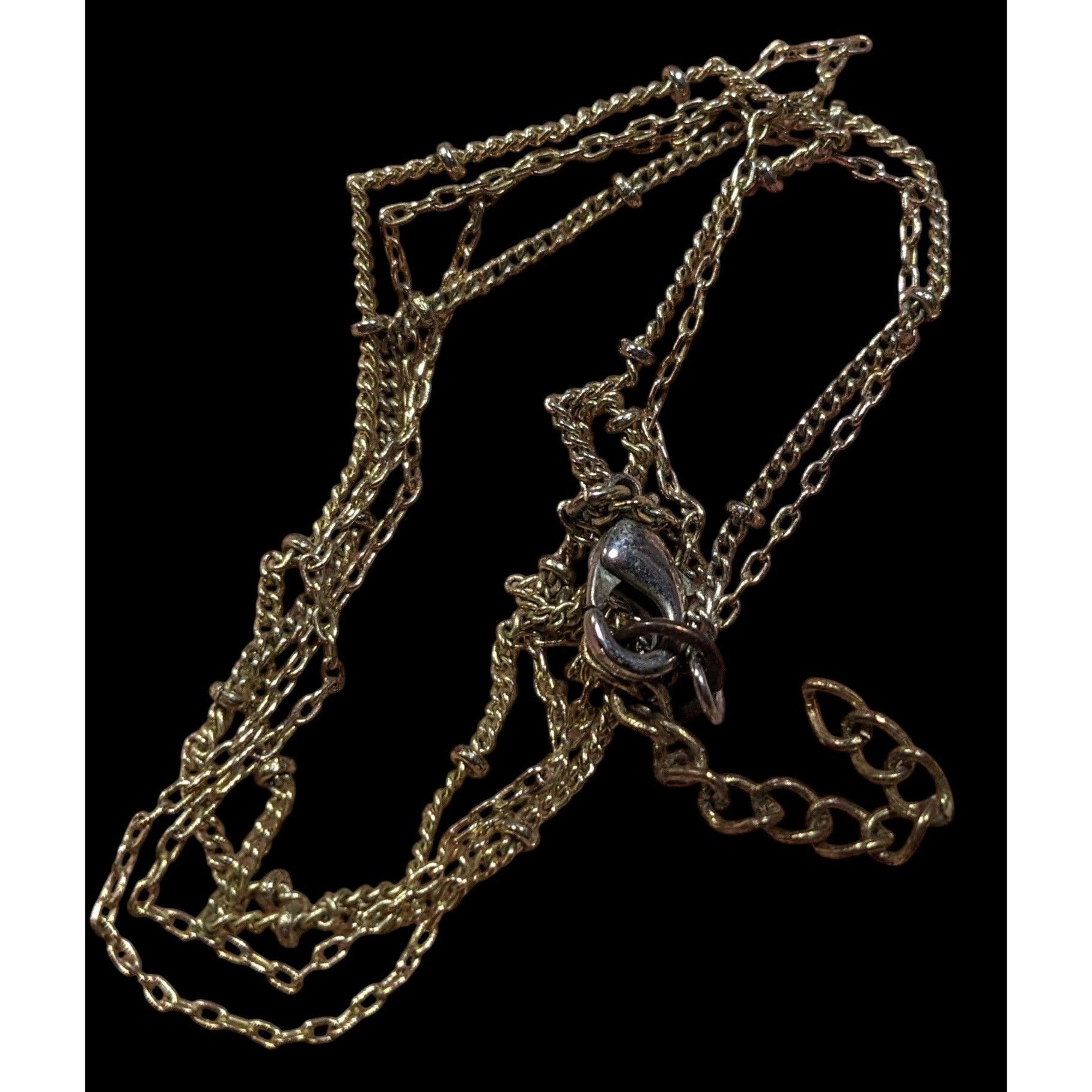 Other Dainty Minimalist Gold Tone Double Layer Chain Necklace Size ONE SIZE - 3 Thumbnail