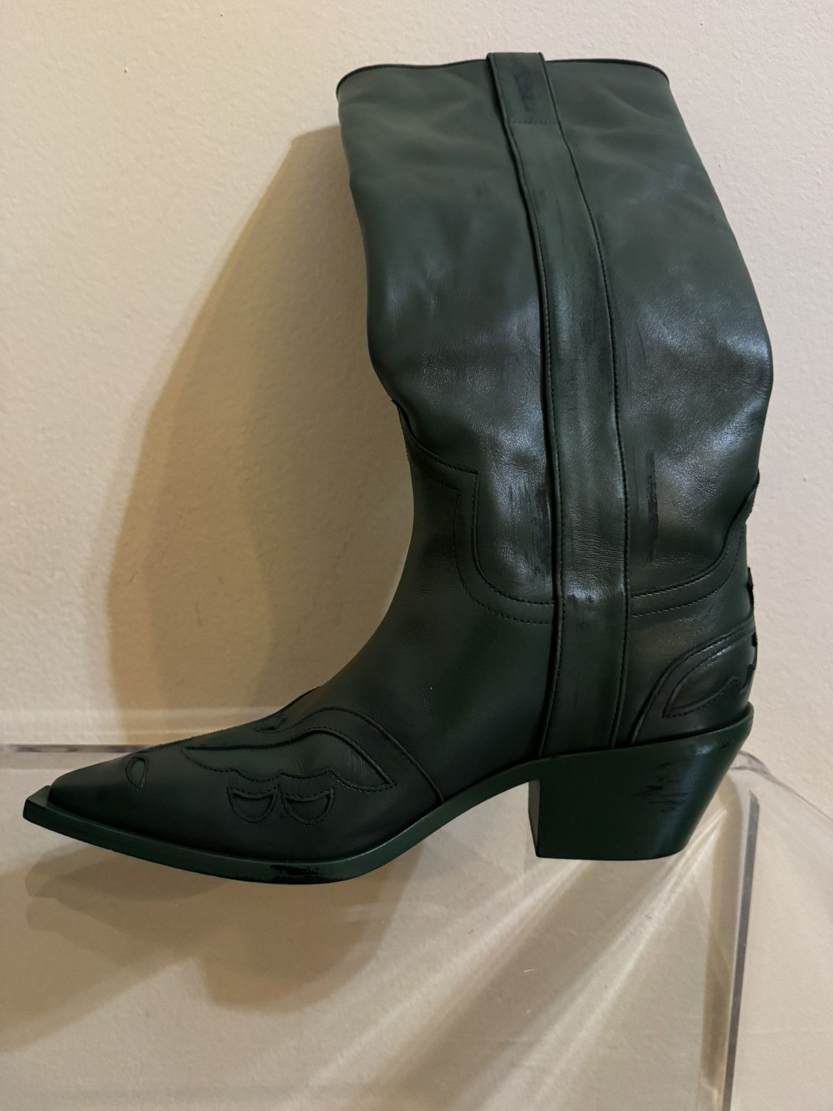 Enfants Riches Deprimes Enfants Riches Deprimes Distressed Leather Cowboy Boots 42 Size US 9 / EU 42 - 12 Thumbnail