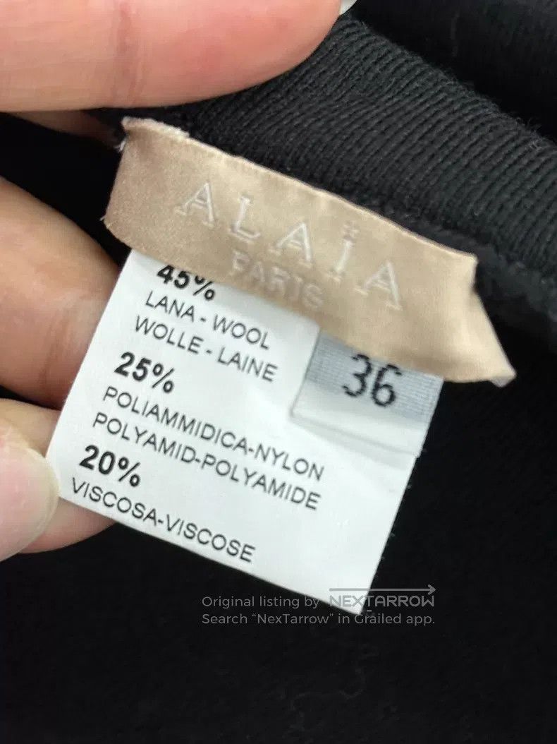 Alaia Alaia Red and Black Striped Dress Size XS / US 0-2 / IT 36-38 - 4 Thumbnail