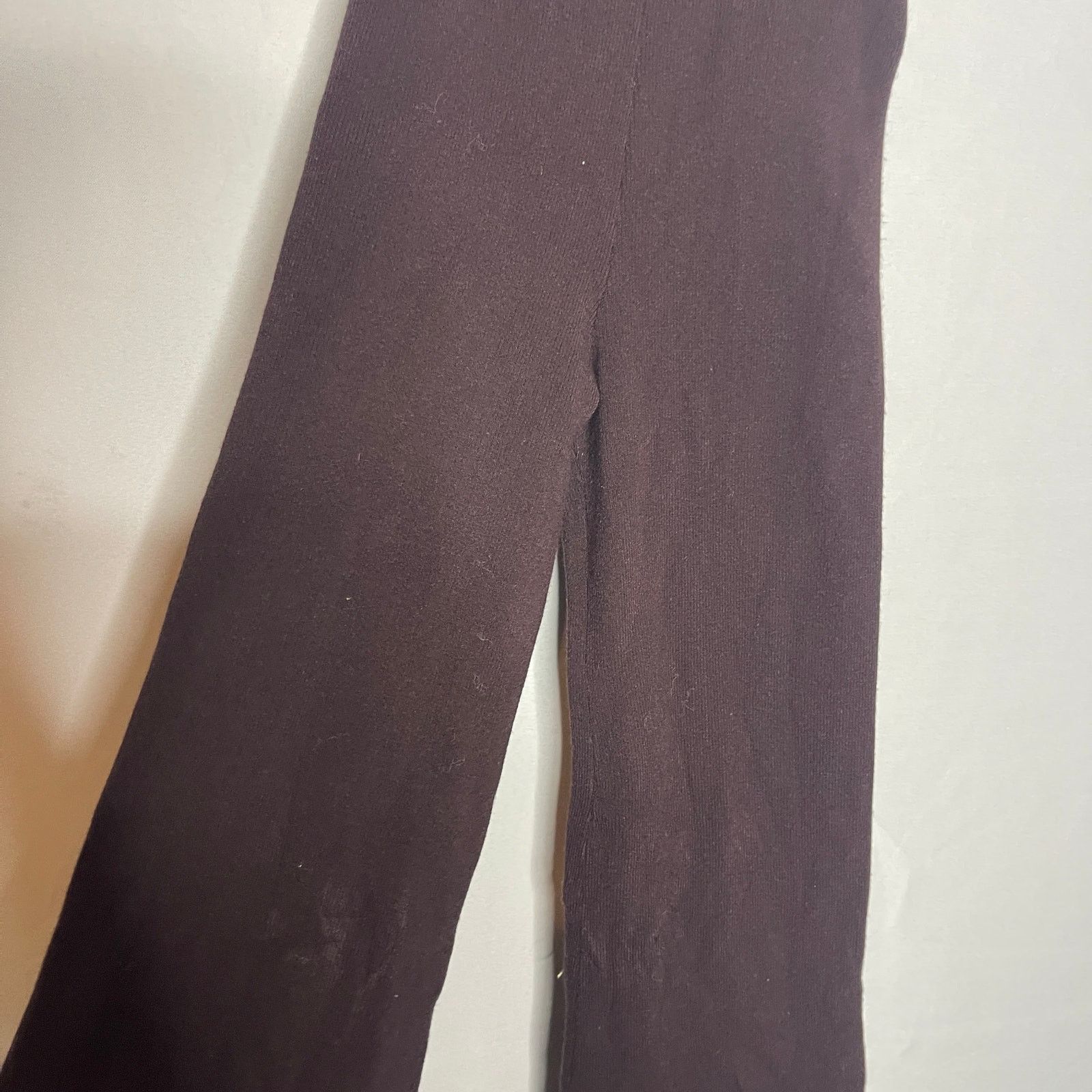 Other LESET Brown Chocolate Zoe Wide Leg Pants sz S Size 26" / US 2 / IT 38 - 6 Thumbnail