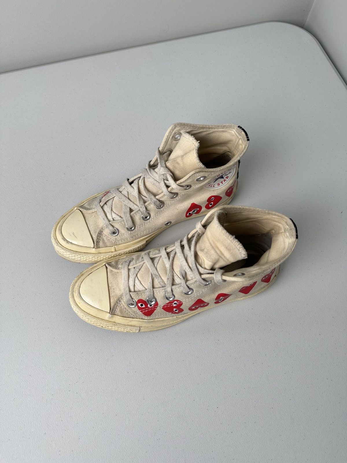 Comme des Garcons Comme Des Garcons Play High Sneakers Monogram Size US 7 / IT 37 - 3 Thumbnail