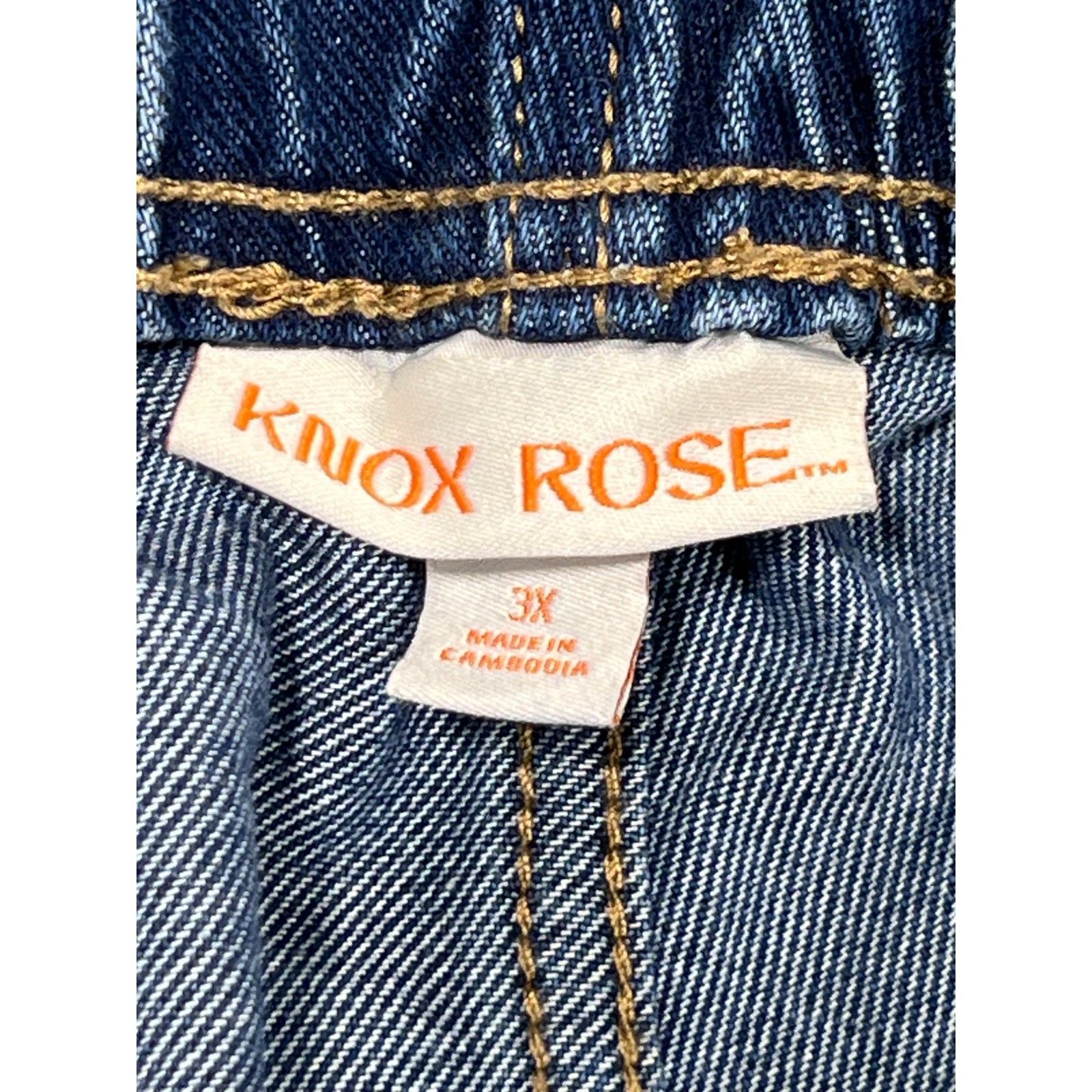 Other KnoxRose-Women's High-Rise Jeans Elastic Waistband Relaxed A Size 34" / US 12 / IT 48 - 10 Thumbnail