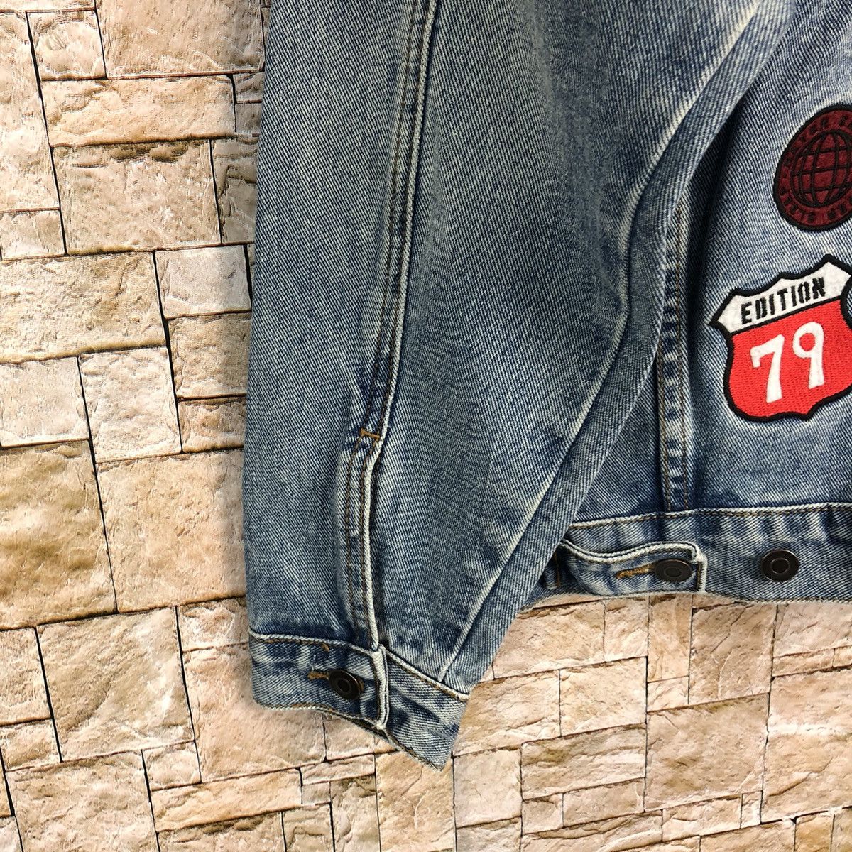 Japanese Brand Phoenix 29 Denim patch vintage jeans Jacket #A266 Size US M / EU 48-50 / 2 - 18 Thumbnail
