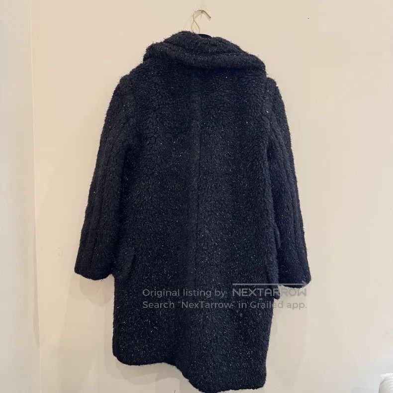 Max Mara Max Mara Silver Thread Teddy Fleece Coat Size S / US 4 / IT 40 - 2 Thumbnail