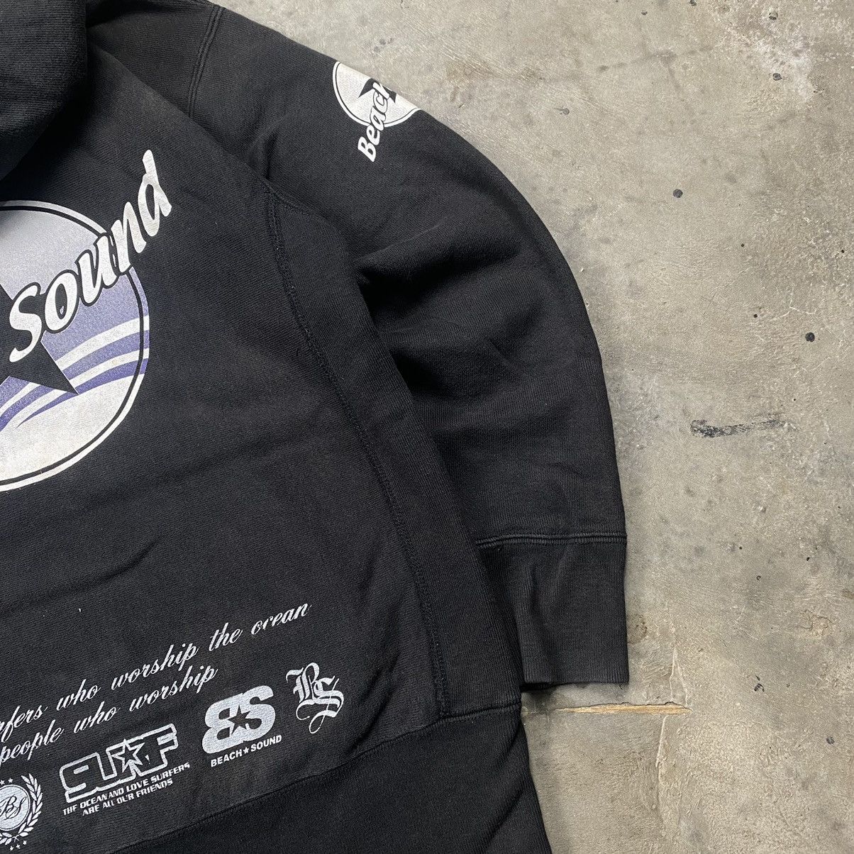 Japanese Brand × Vintage Y2K Beach Sound Poem Wording Heavyweight Zip Up Size US S / EU 44-46 / 1 - 4 Thumbnail