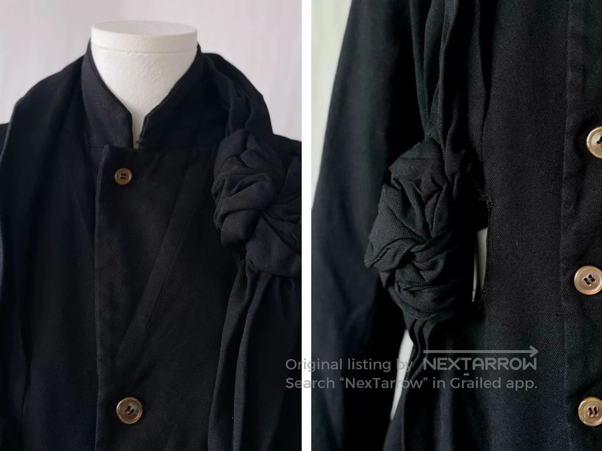 CDG by Comme des Garcons CDG Black Tailored Jacket with Cutouts. Size XS / US 0-2 / IT 36-38 - 7 Thumbnail