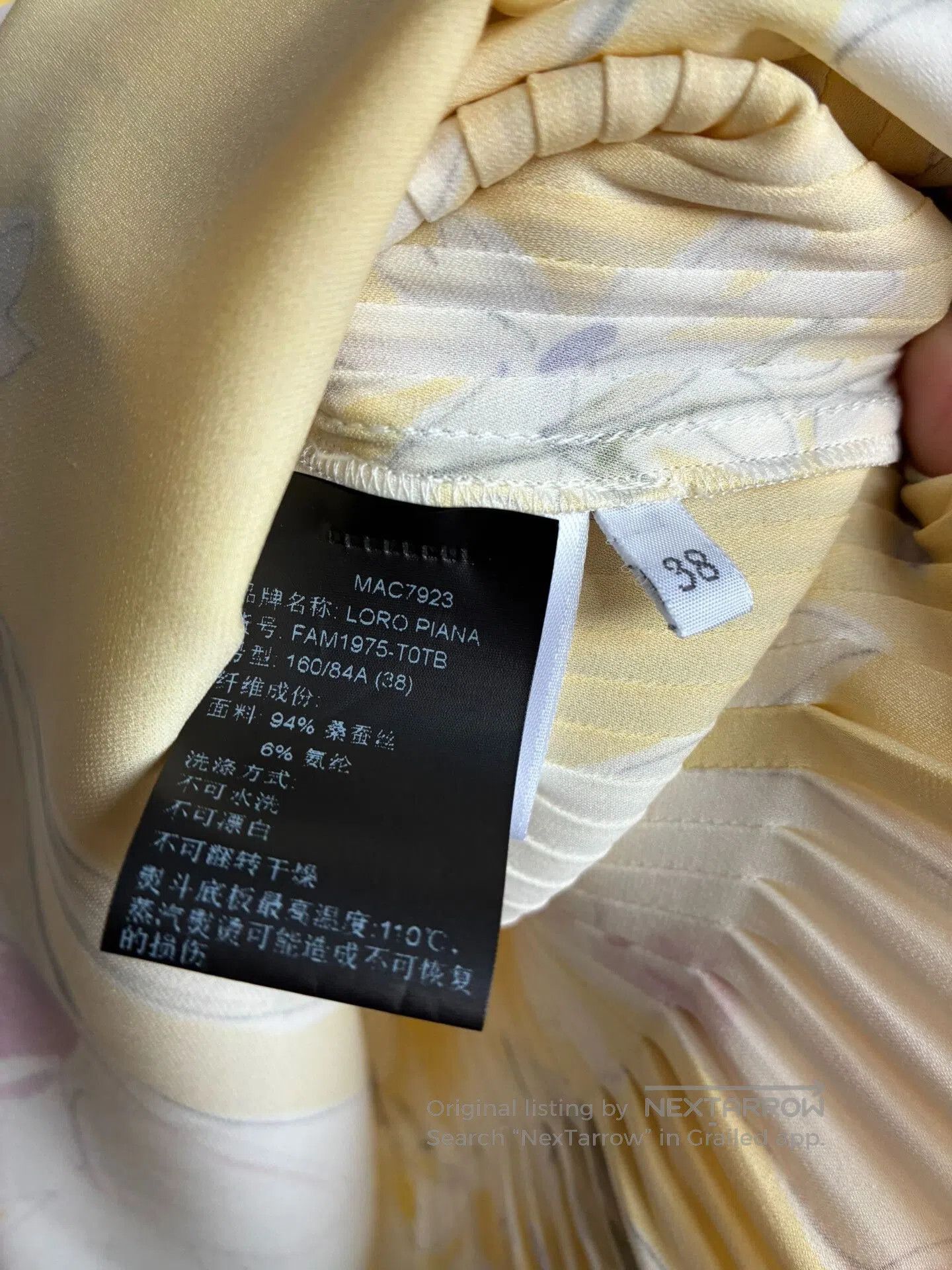 Loro Piana Loro Piana Yellow Floral Dress. Size S / US 4 / IT 40 - 4 Thumbnail
